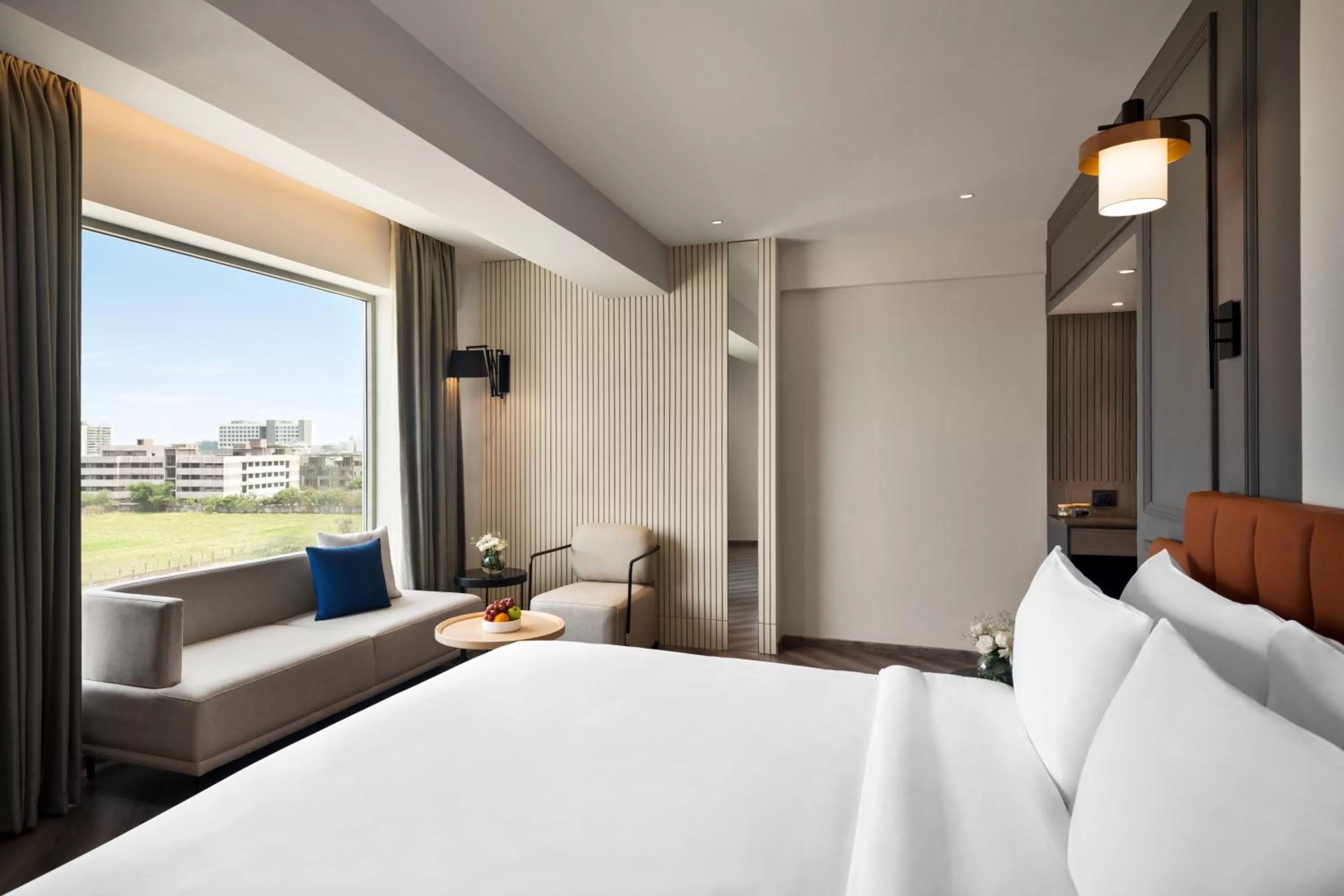 Bedroom, Bed in Ramada Encore by Wyndham Indore Nipania