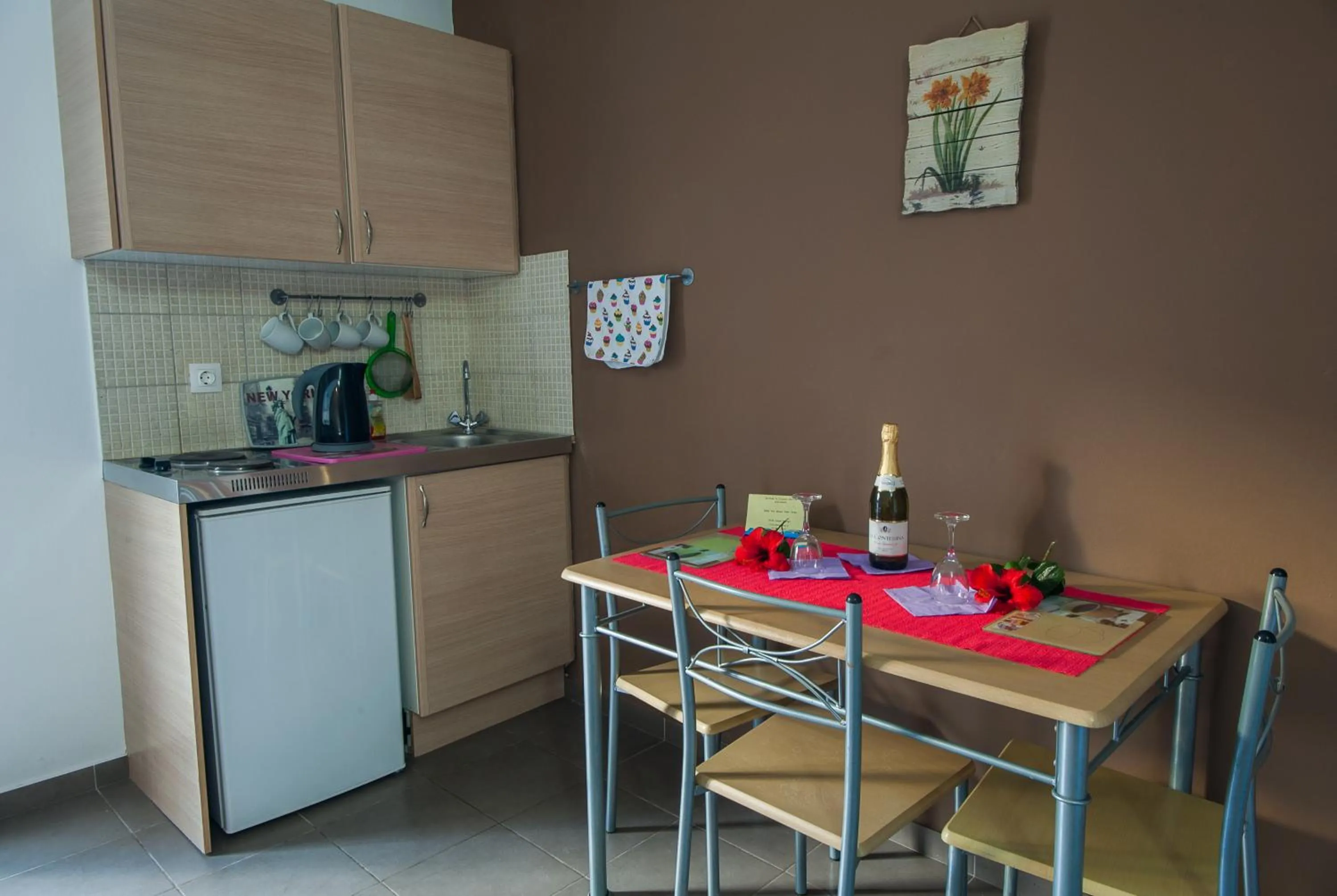 Kitchen or kitchenette in Elounda Sunrise Apartments