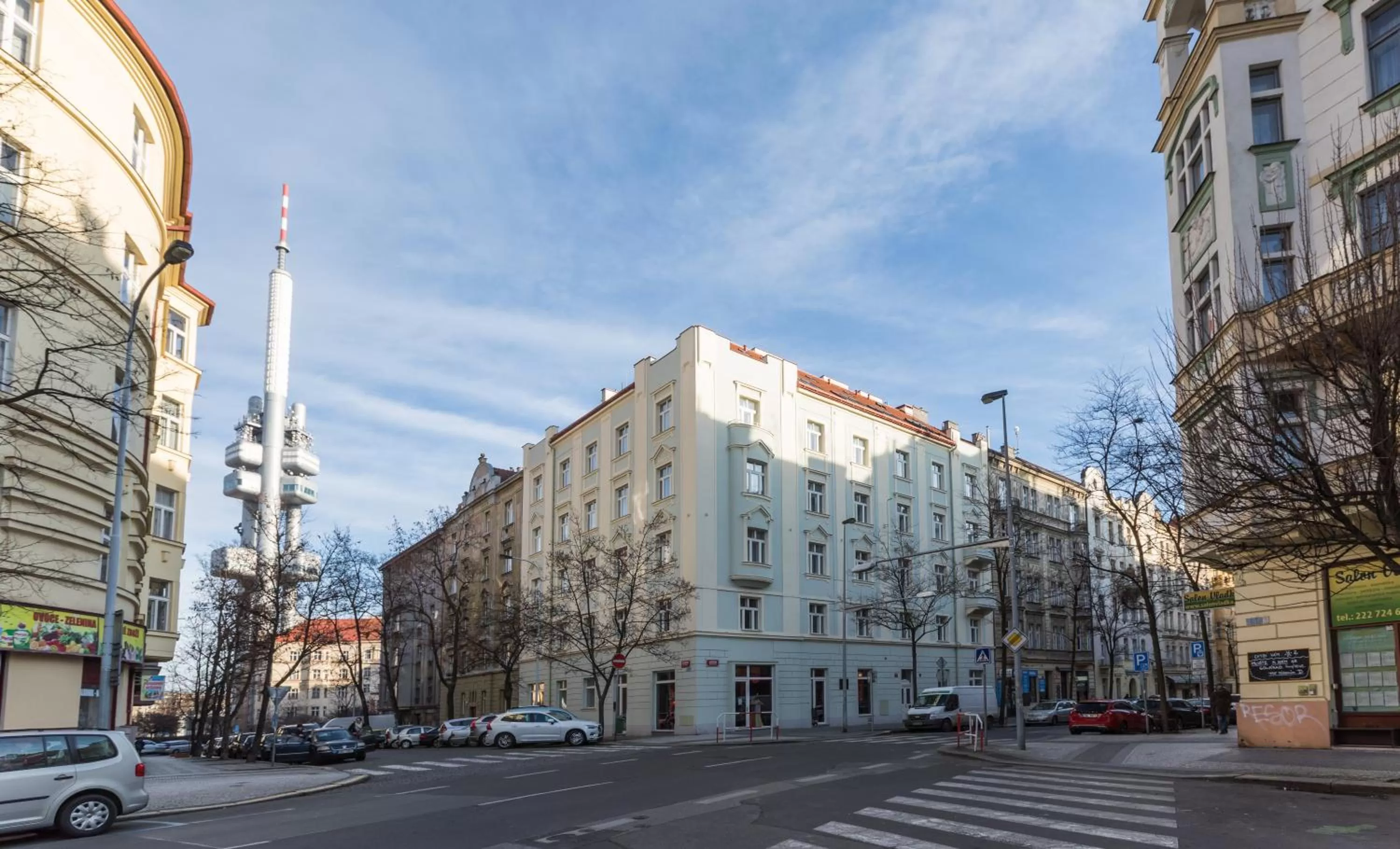 Property building in Lampi Aparthotel Prague