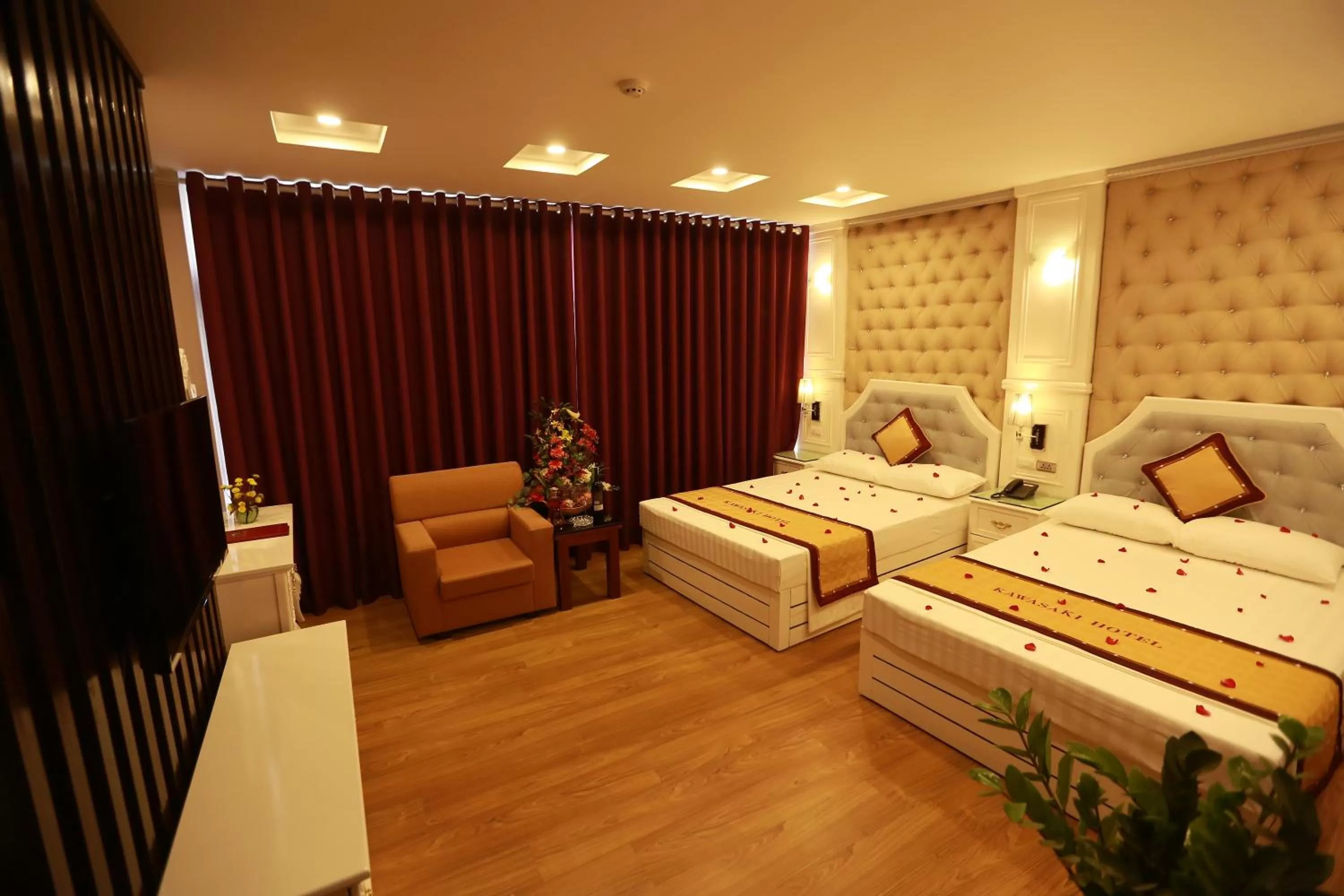 Bed in Kawasaki Hotel Cầu Giấy