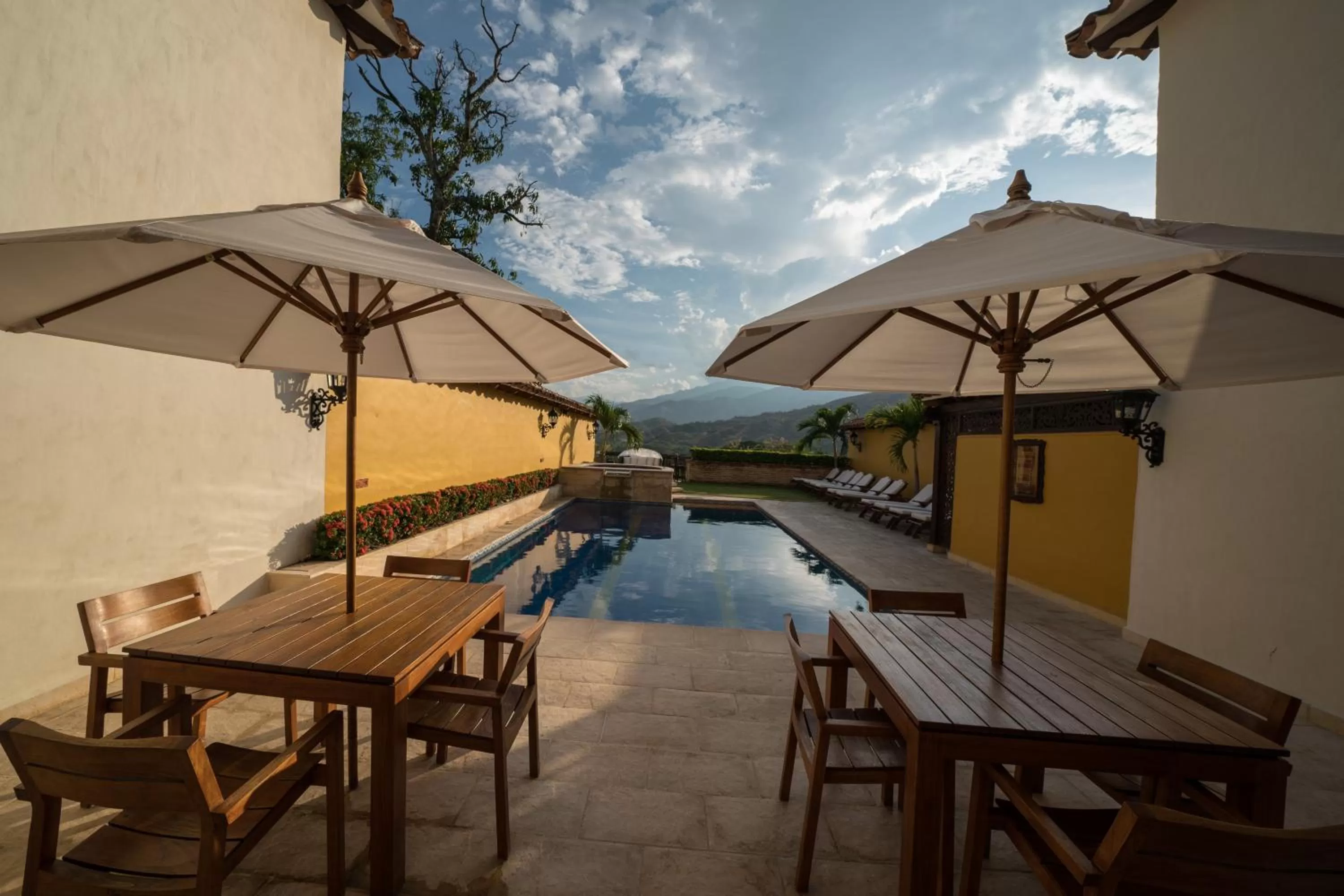 Bird's eye view, Swimming Pool in Nueva Granada Hotel Colonial -Centro Histórico-