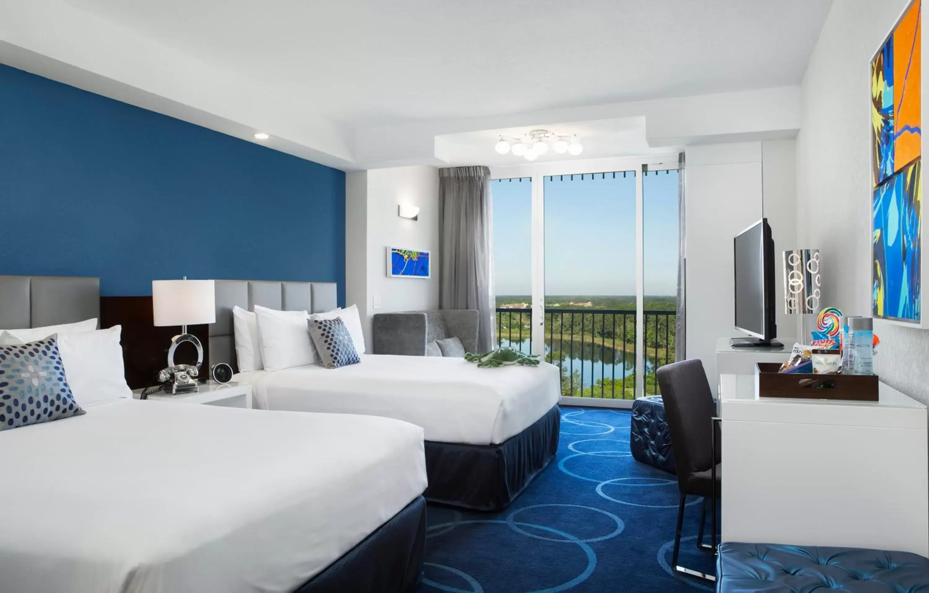 Deluxe Queen Room with Two Queen Beds in B Resort and Spa Located in Disney Springs Resort Area Deluxe Queen Room with Two Queen Beds in B Resort and Spa Located in Disney Springs Resort Area