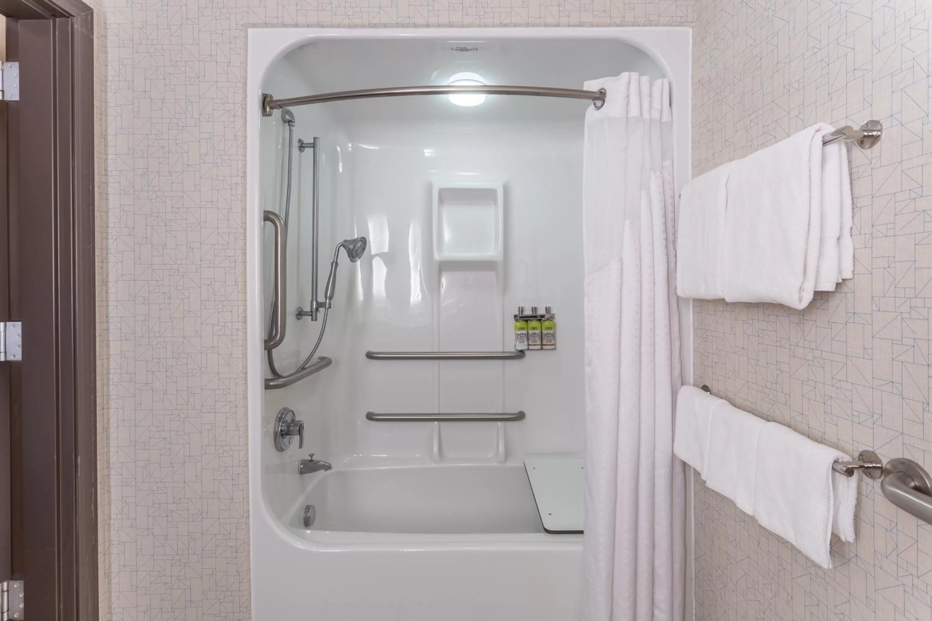 Bathroom in Holiday Inn Express Rockford-Loves Park by IHG