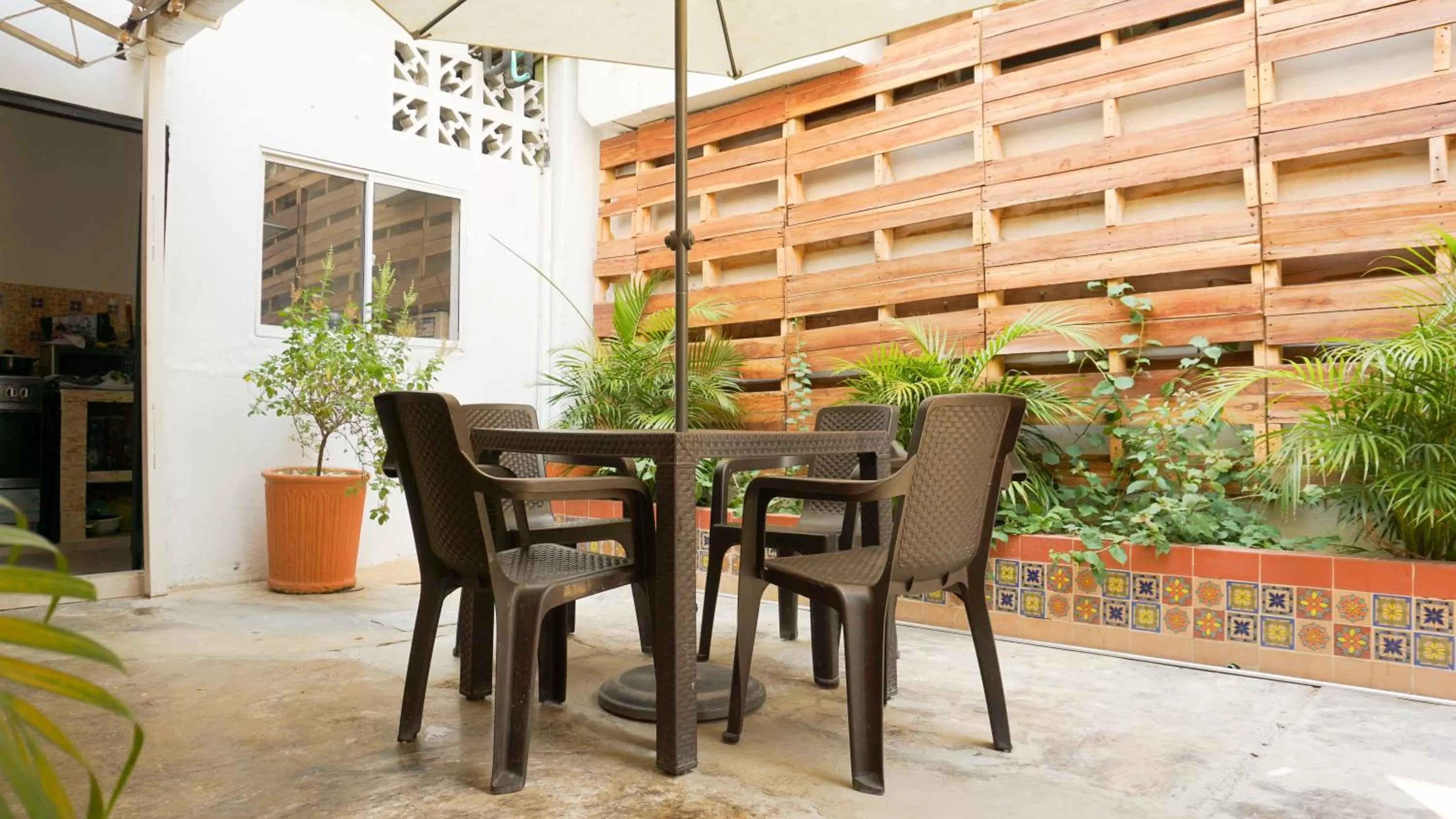 Patio in Hostal Paraiso Tayrona
