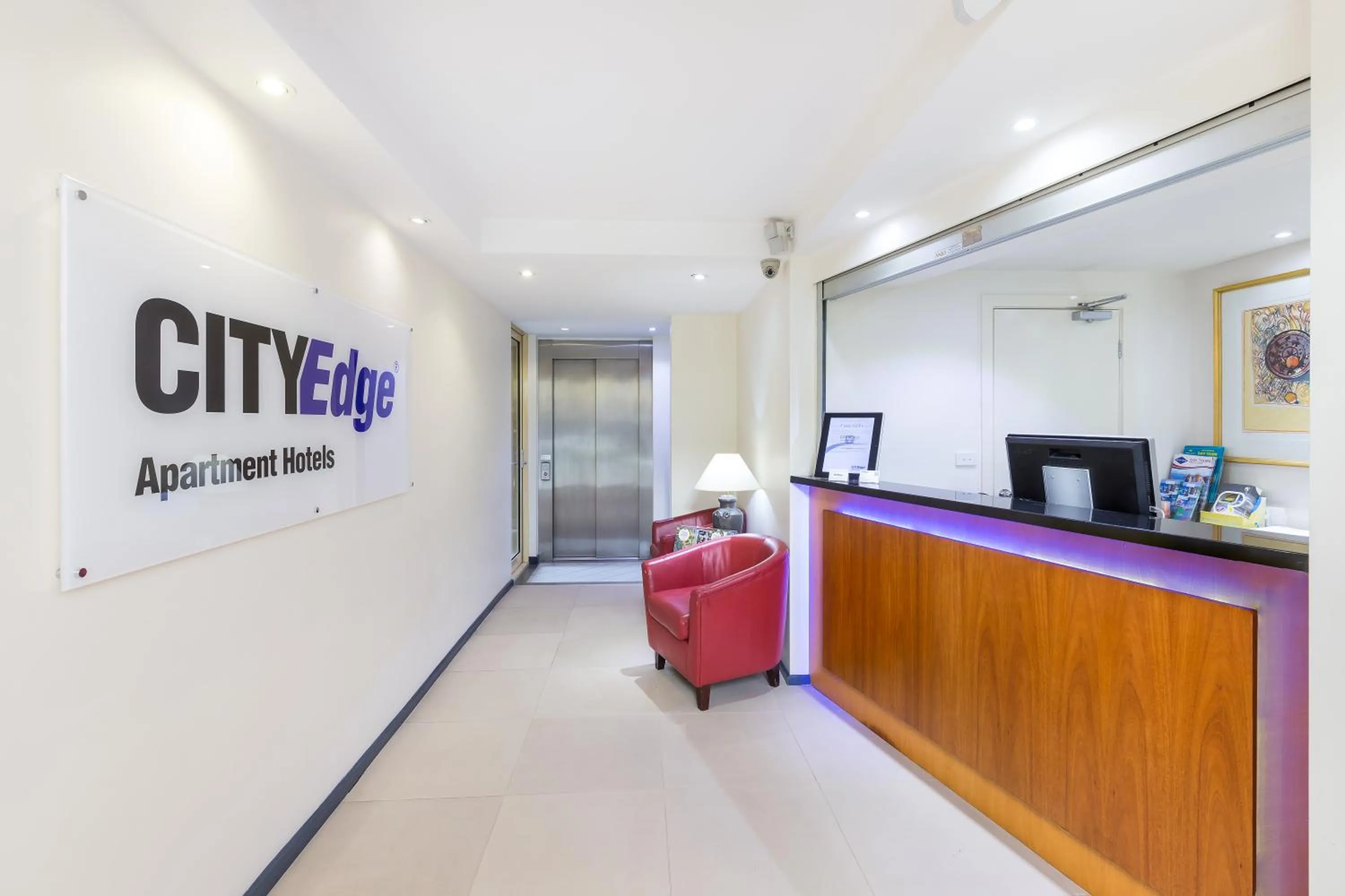 Lobby or reception in City Edge East Melbourne Apartment Hotel