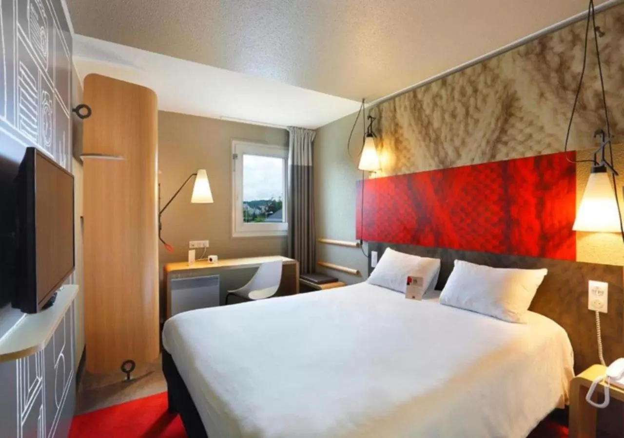 Bedroom, Bed in Ibis Le Havre Sud Harfleur