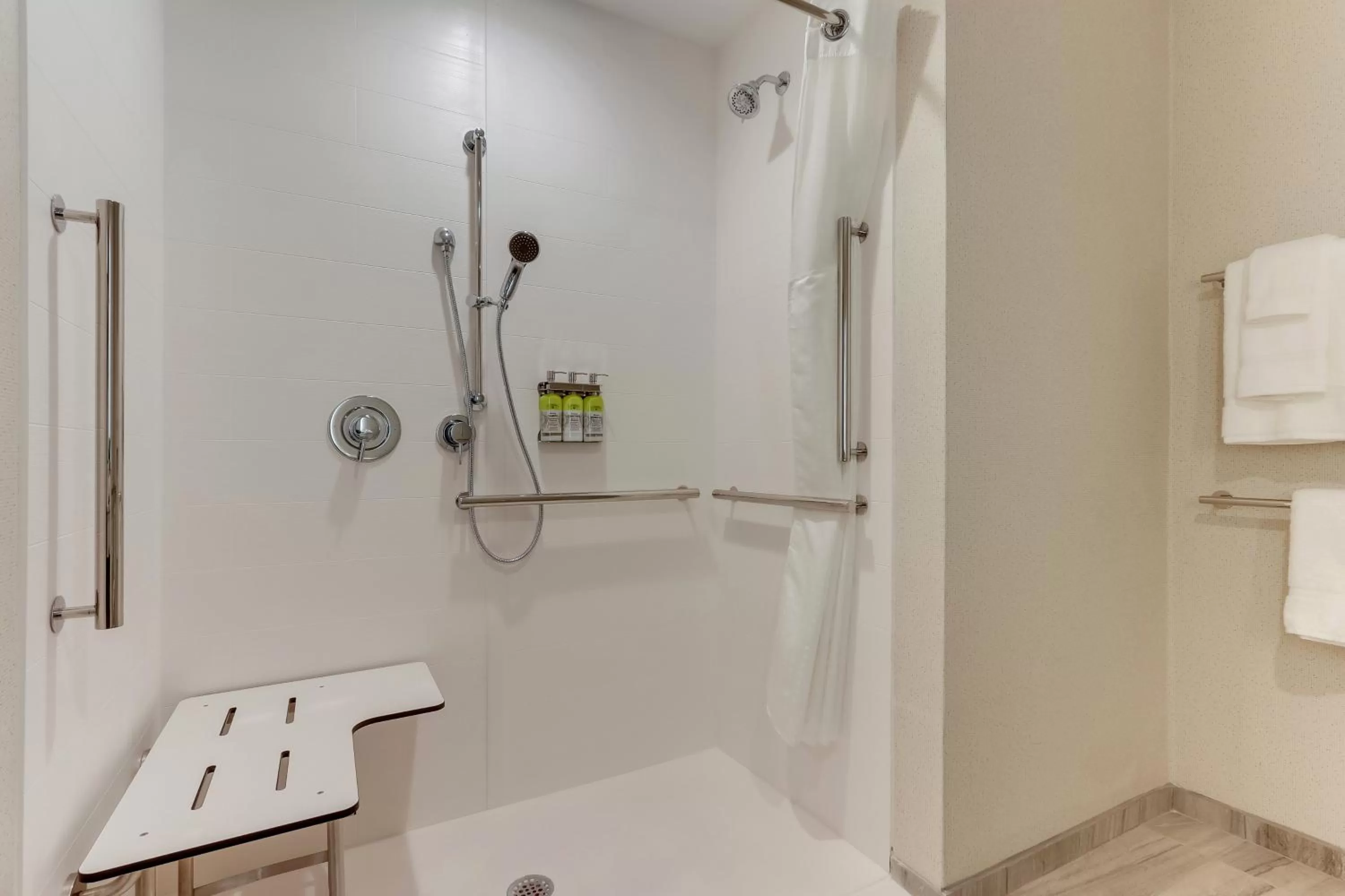 King Suite with Accessible Roll-In Shower - Non-Smoking in Holiday Inn Express & Suites - Winston - Salem SW - Clemmons, an IHG Hotel