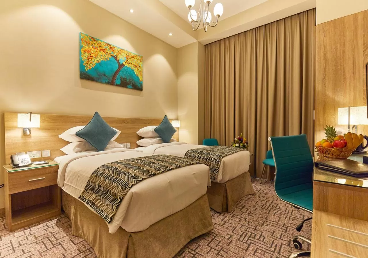 Bedroom, Bed in Rose Plaza Hotel Al Barsha