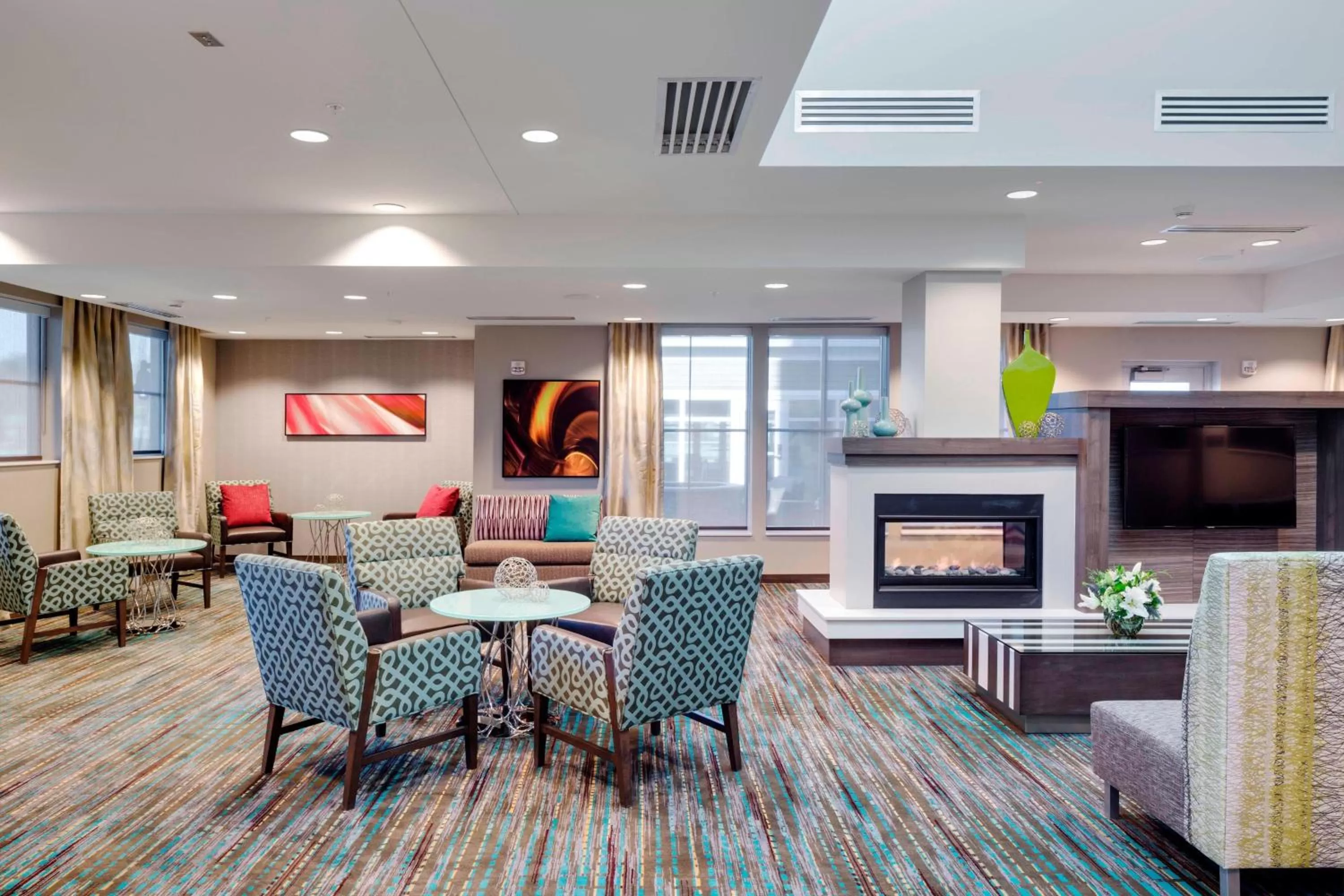 Lobby or reception in Residence Inn by Marriott Bath Brunswick Area