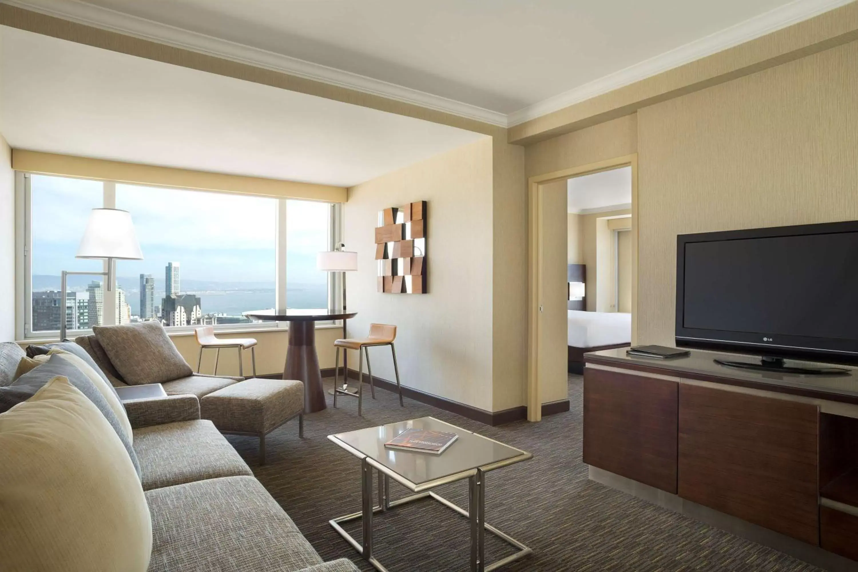 Skyline View - One King Bed One Bedroom Suite in Hilton San Francisco Union Square Skyline View - One King Bed One Bedroom Suite in Hilton San Francisco Union Square