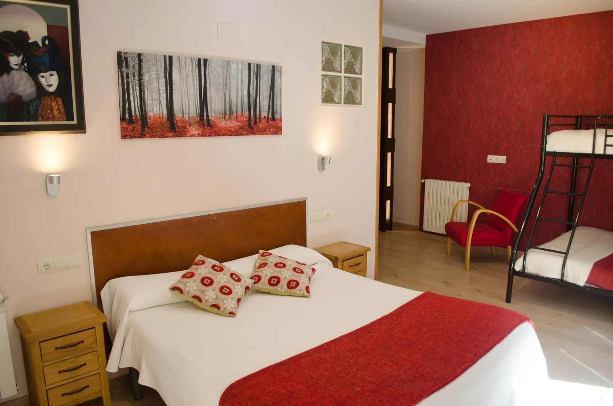 Bed in Hotel Jaqués