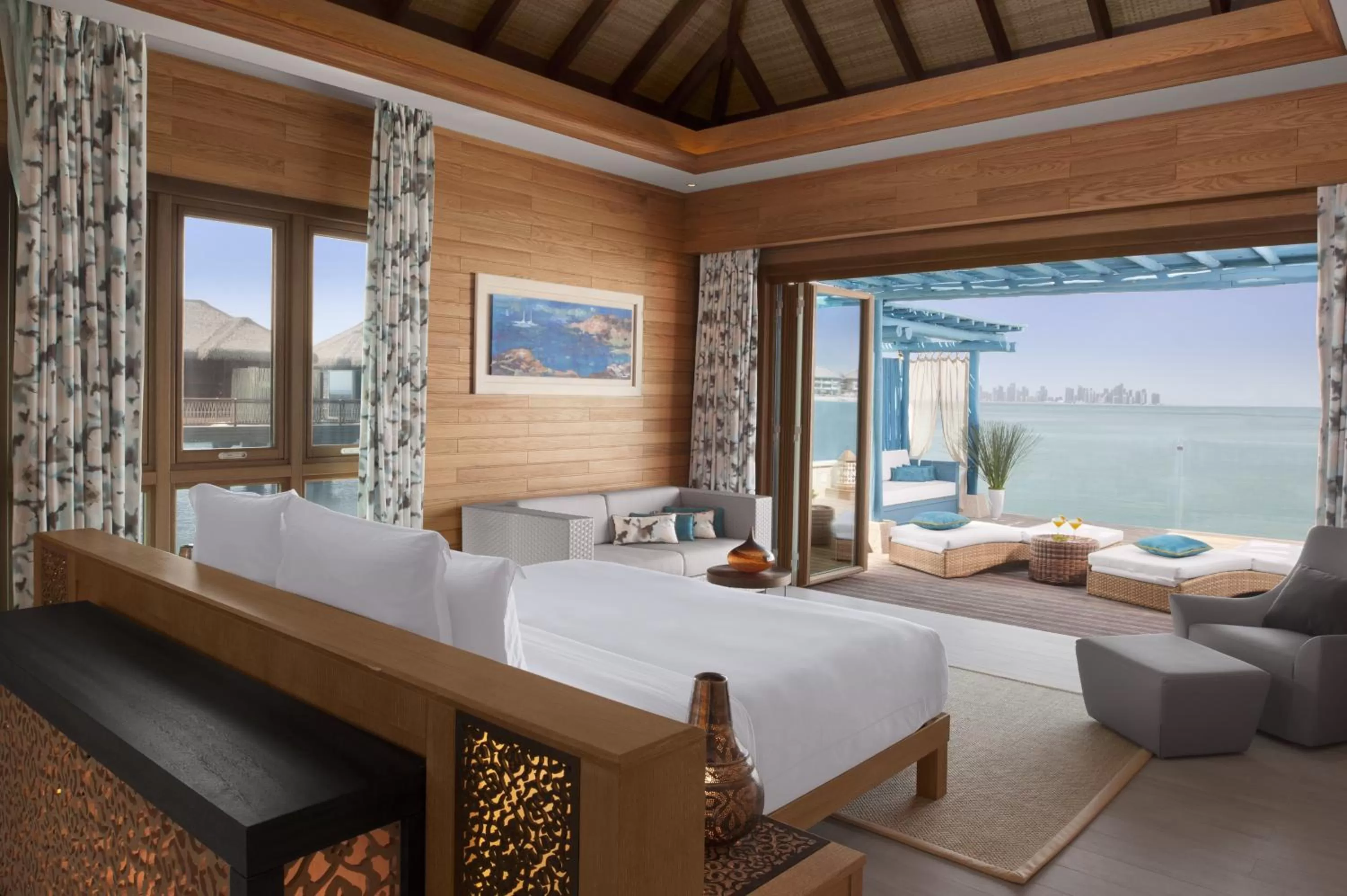 View (from property/room), Bed in Banana Island Resort Doha by Anantara