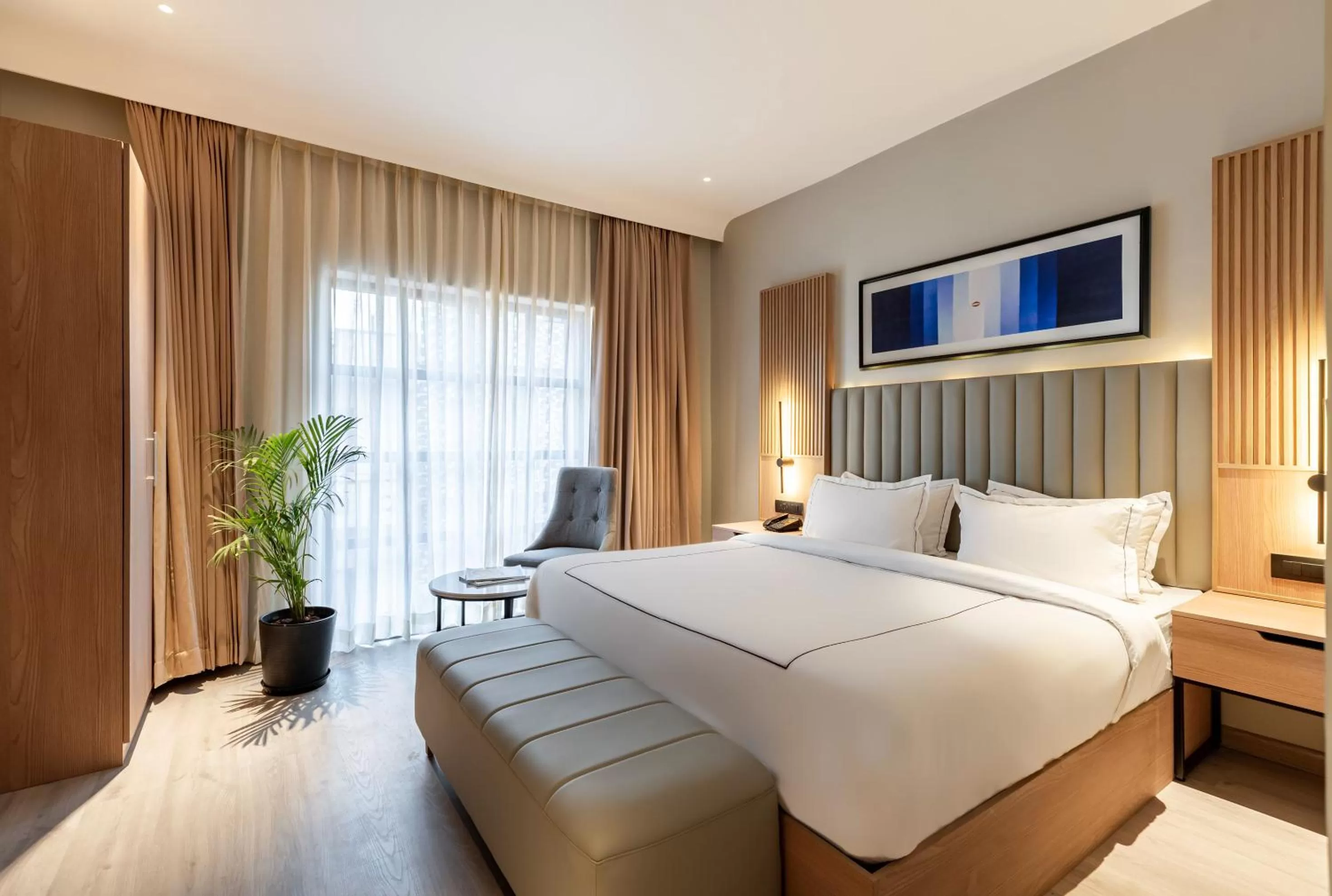 Bedroom, Bed in Downtown Prime A Premium Boutique Hotel Udaipur - My Downtown Hotels