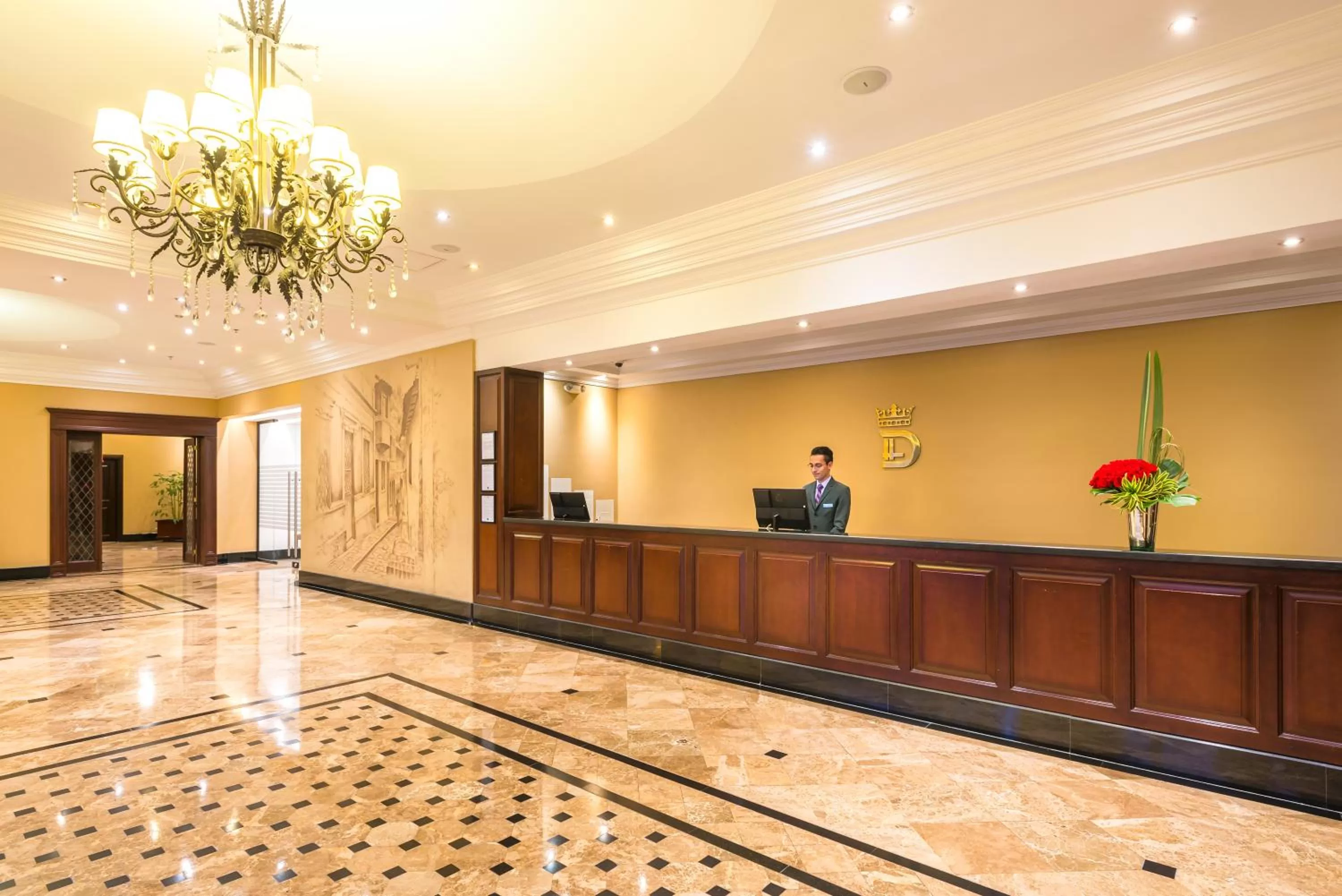 Lobby or reception in Apartamentos Dann