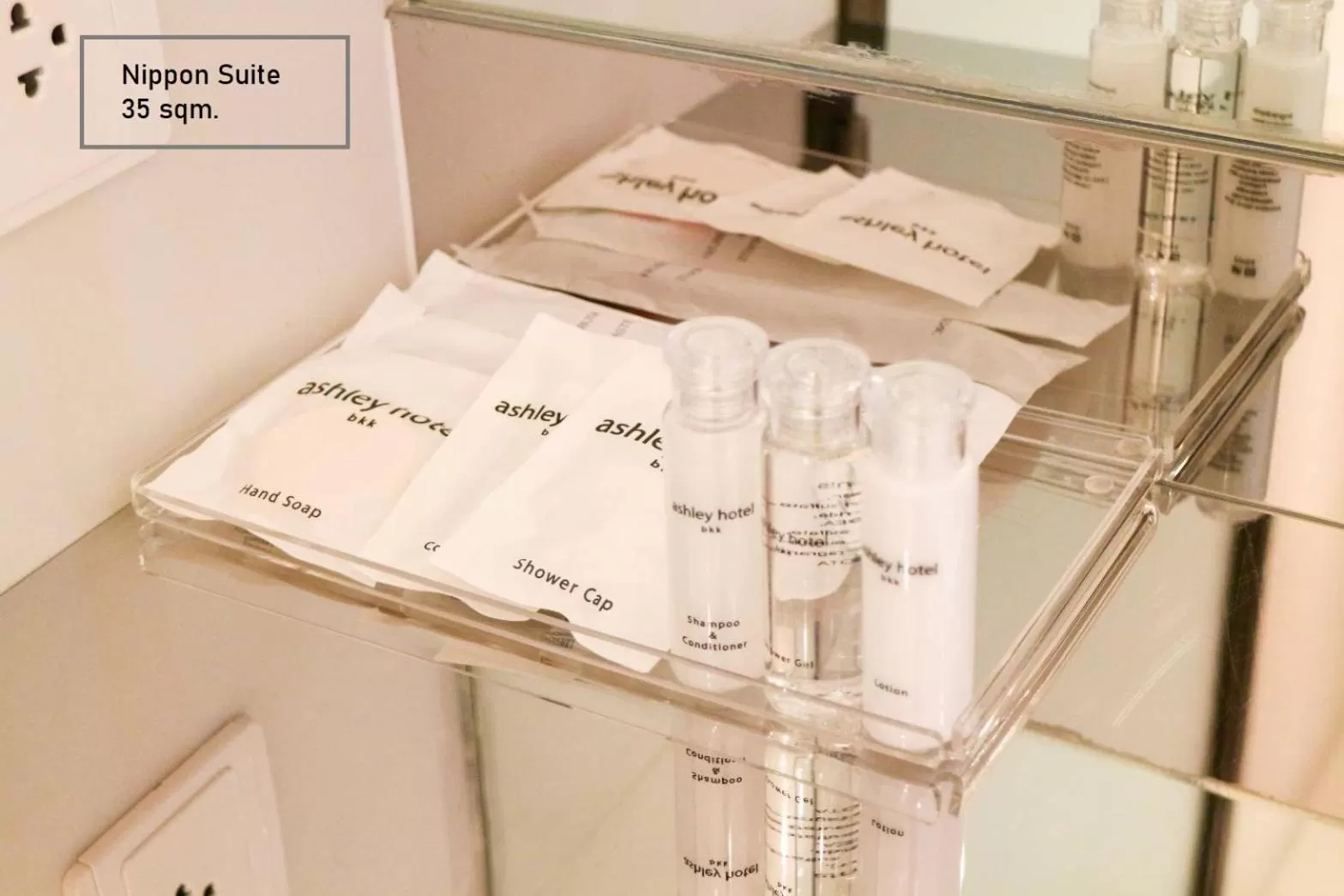 Bathroom in ashley hotel bkk