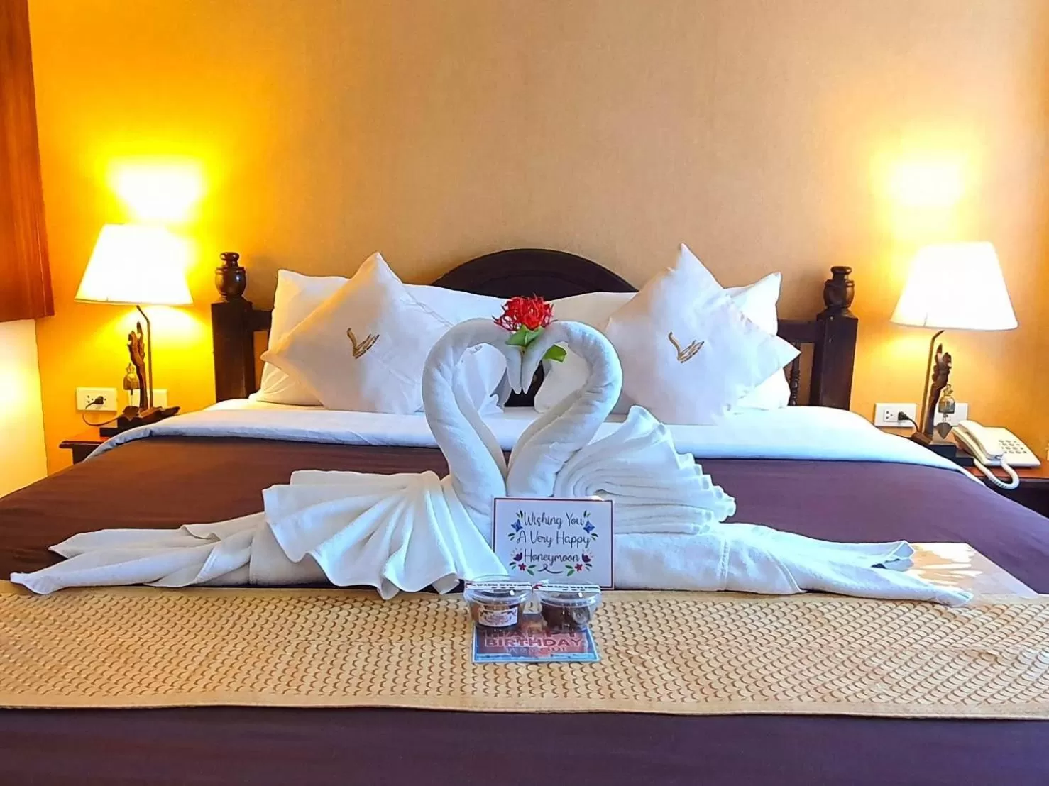 Bed in Goldenbell Hotel Chiangmai