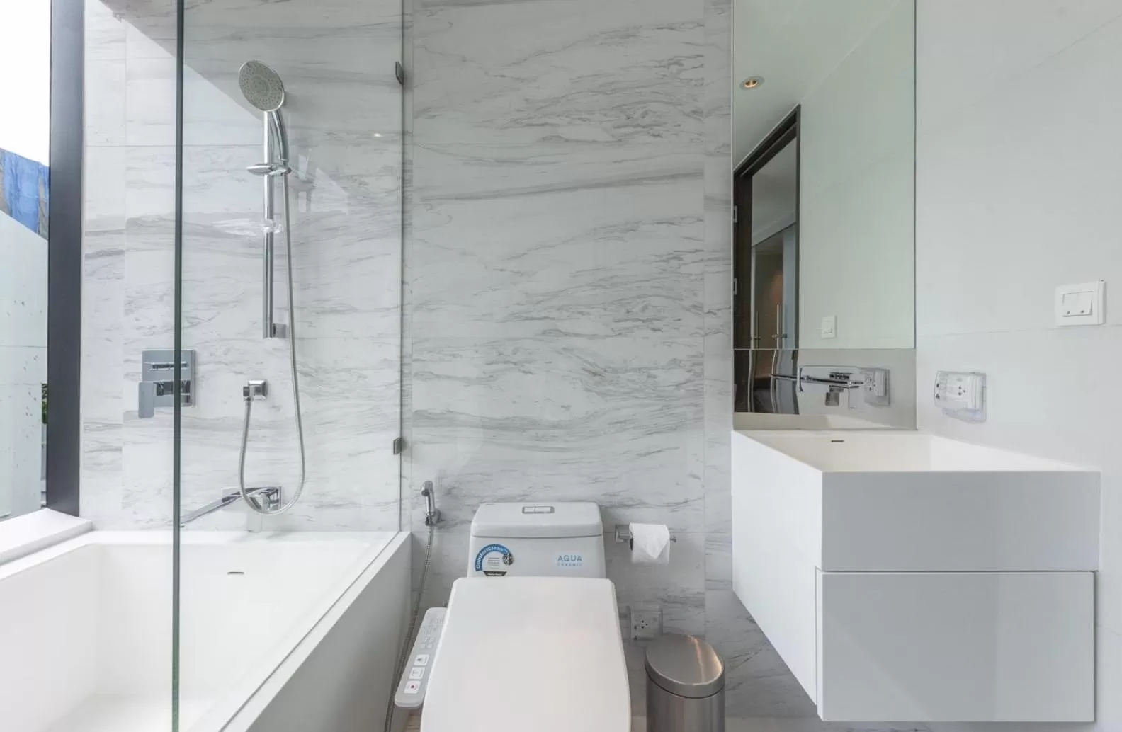 Bathroom in ashley hotel bkk