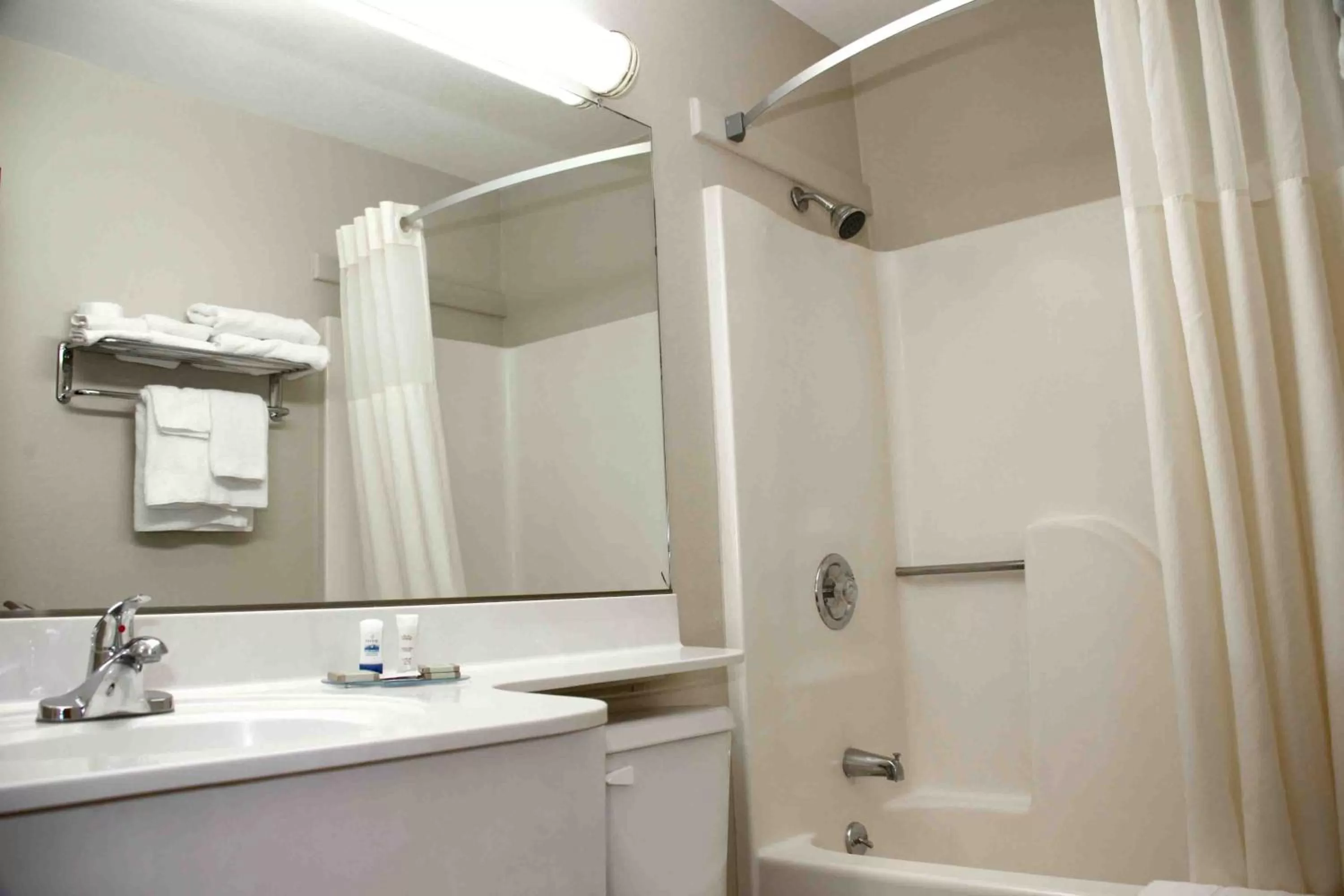 Bathroom in Super 8 by Wyndham Lewistown