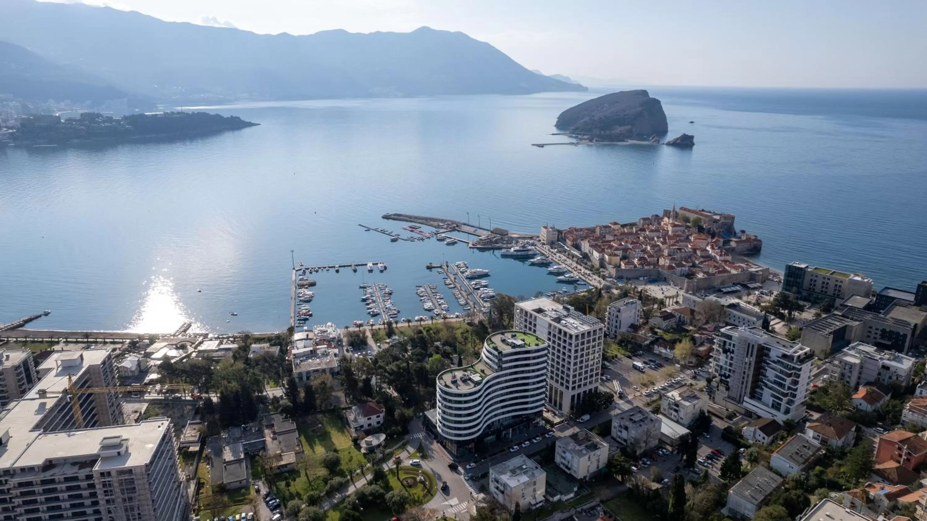 City view, Bird's-eye View in Hotel Atina