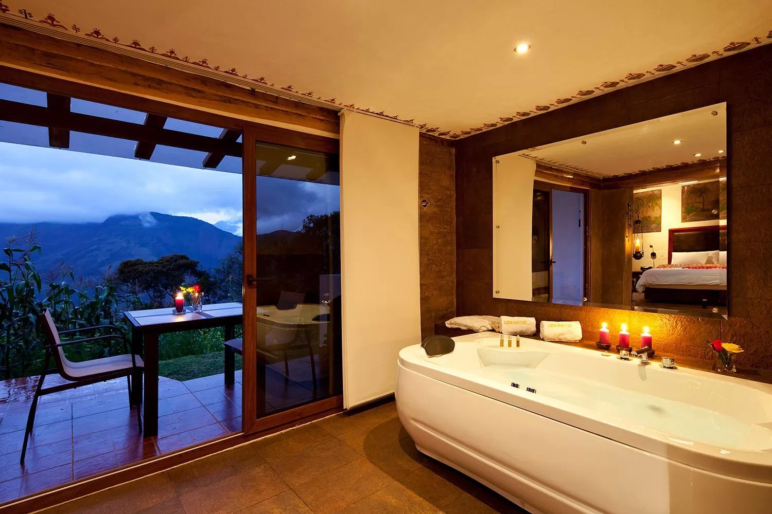 Natural landscape, Bathroom in Luna Volcán, Adventure SPA