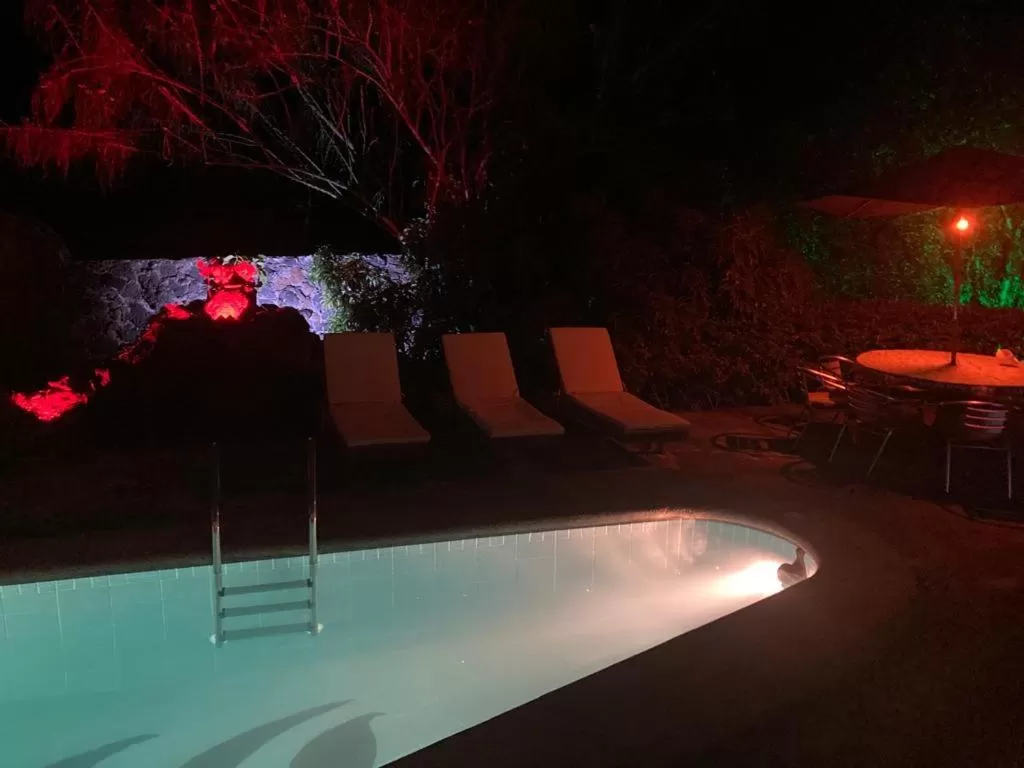 Night, Swimming Pool in La Fortaleza De Haro