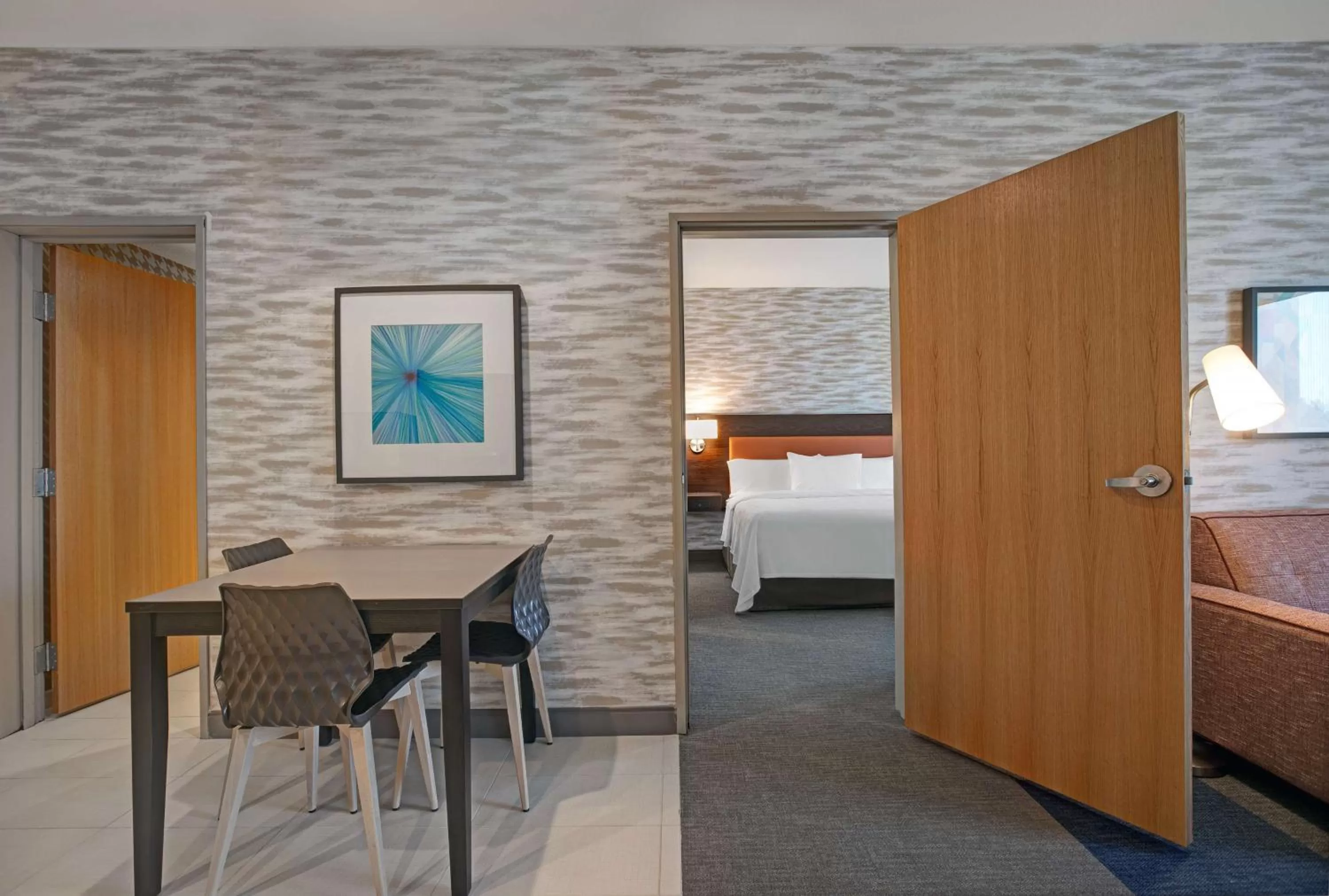 Living room, Bed in Home2 Suites By Hilton Yuma Pivot Point