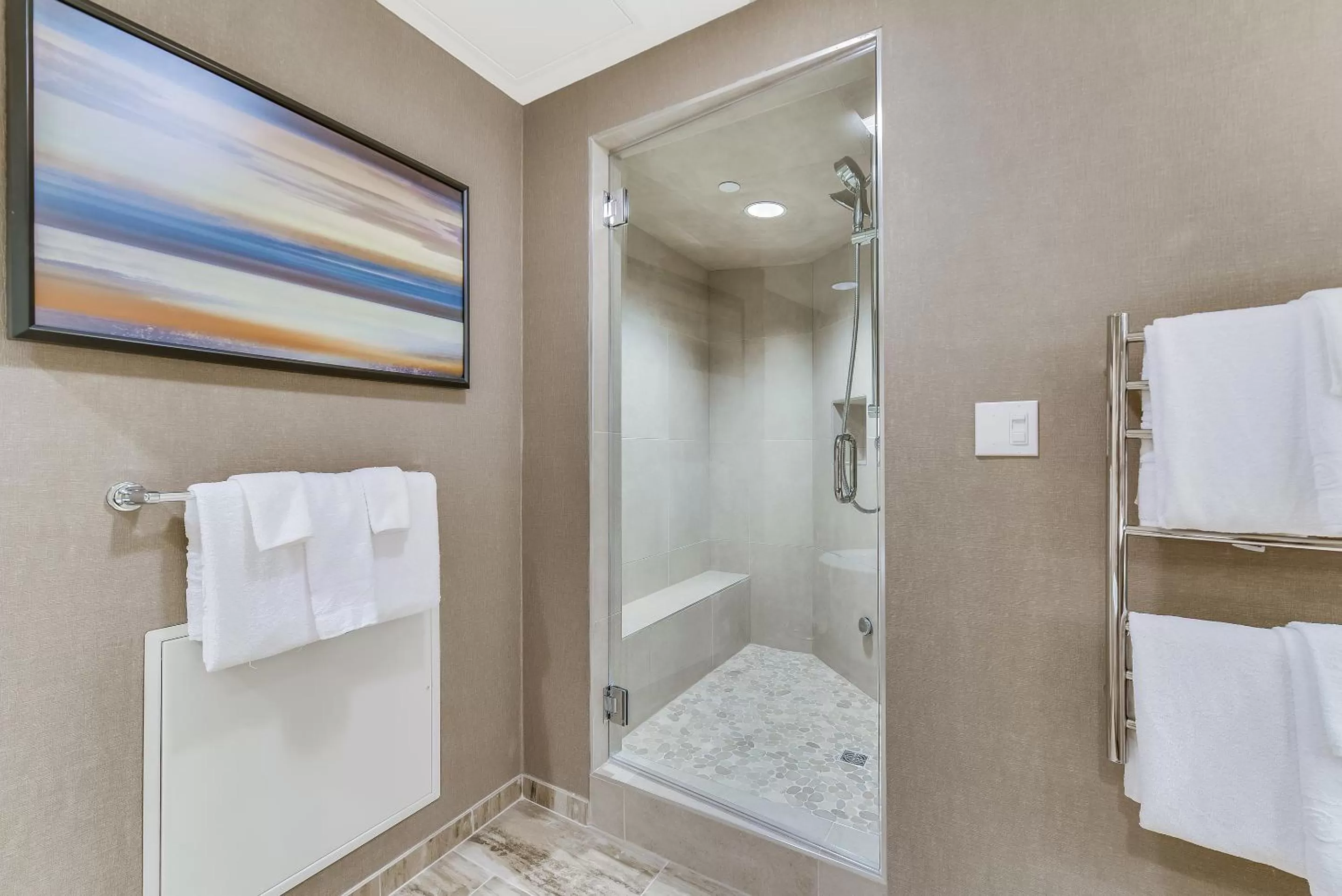 Bathroom in Caesars Republic Lake Tahoe, A Caesars Destination