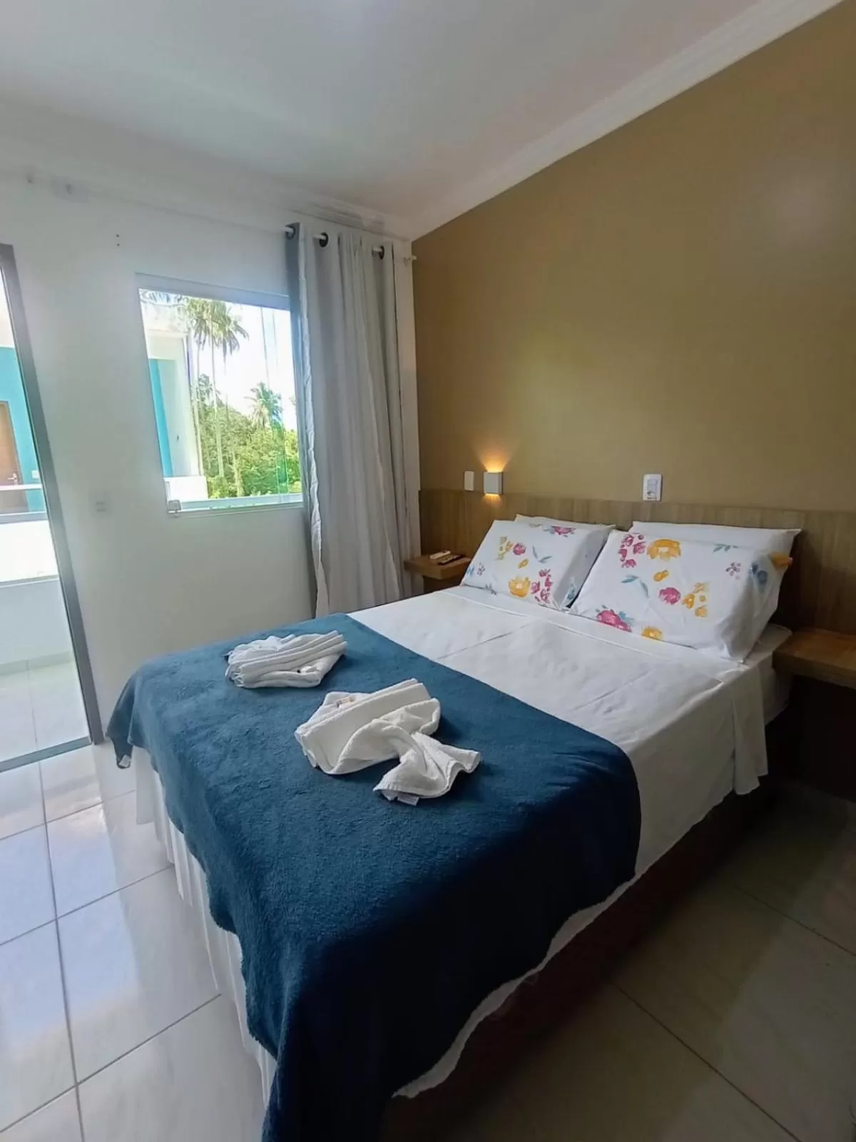 Bed in Pousada Concha Dourada