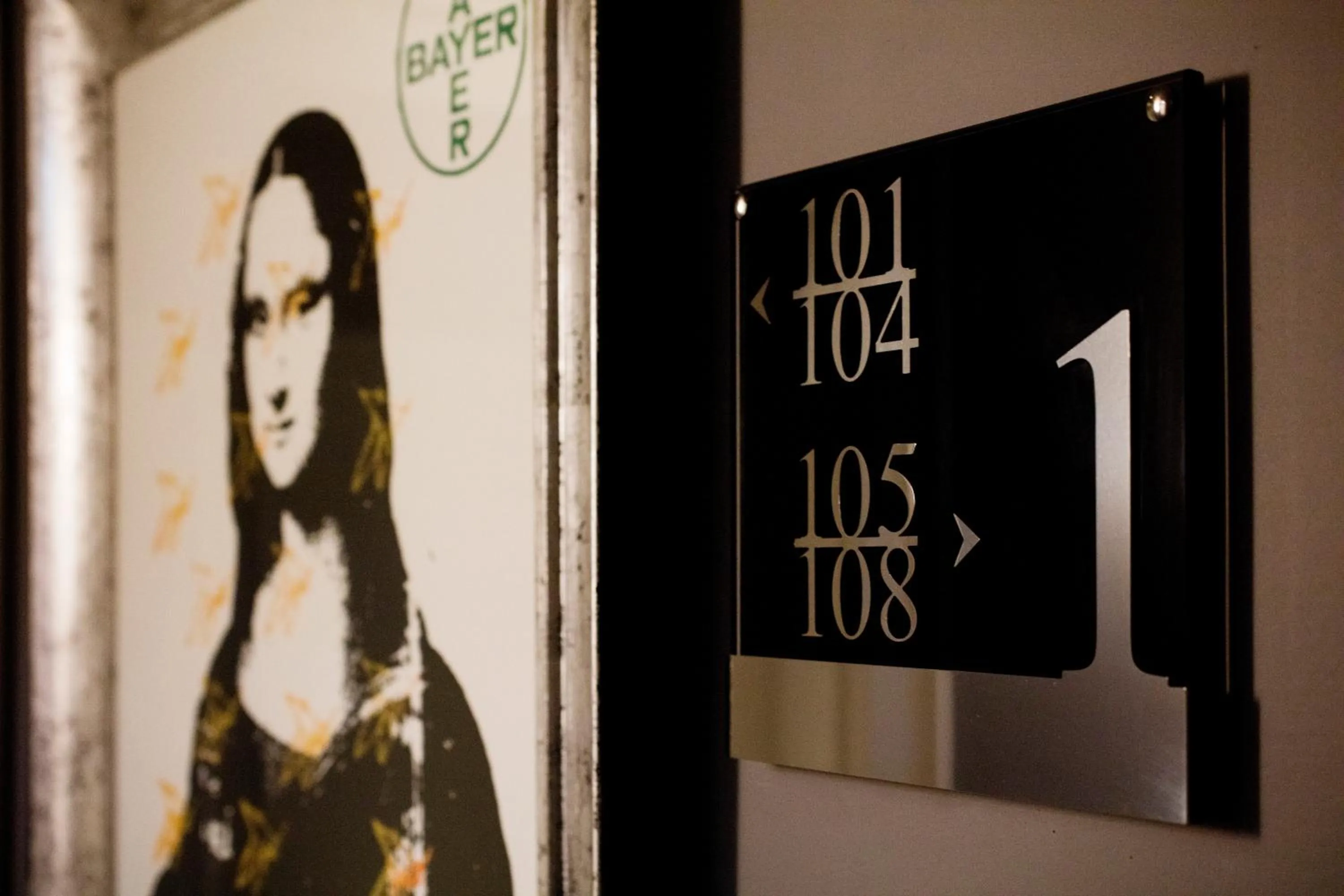 Decorative detail in The Frame Hotel