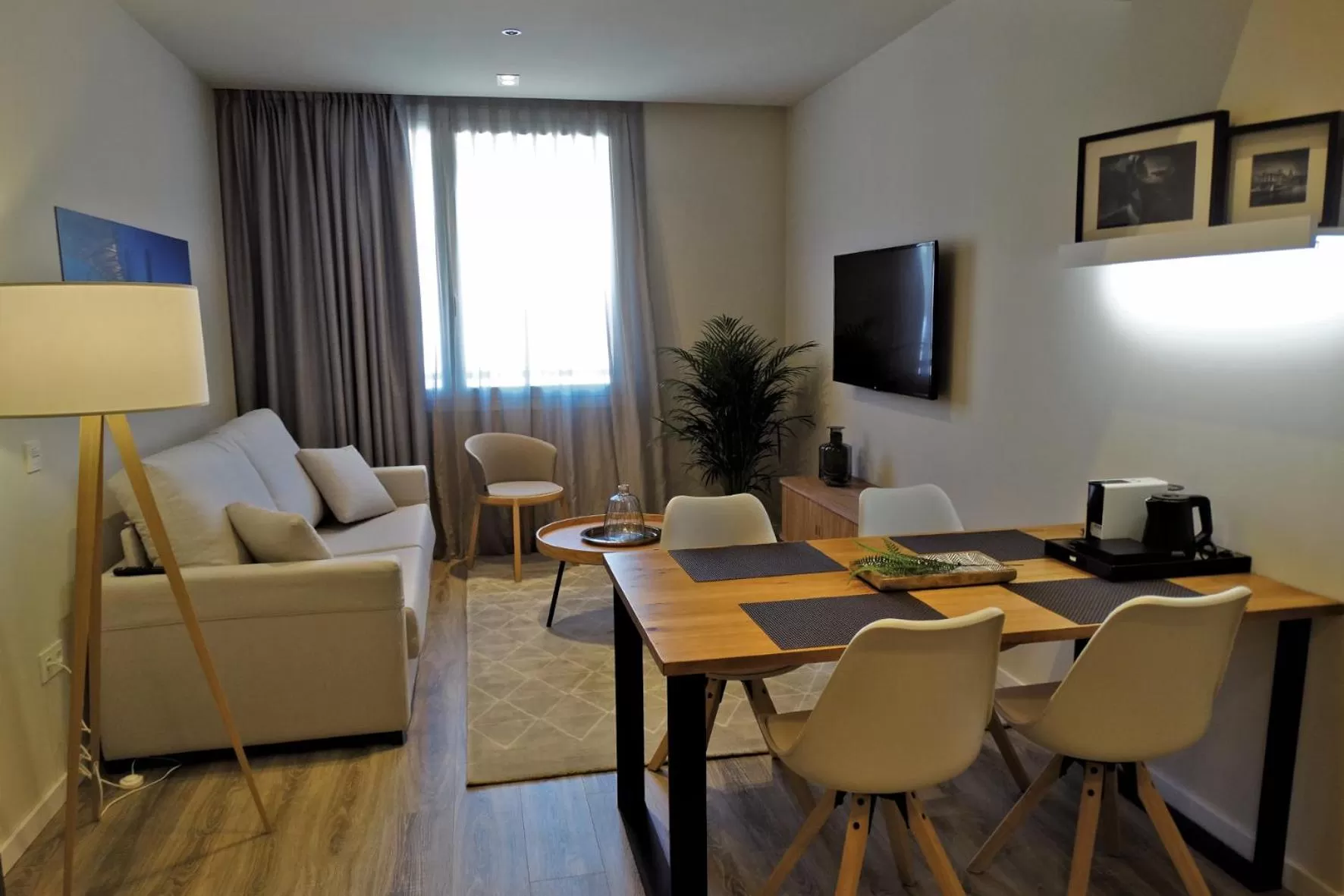 Living room in Bilbao City Center by abba Suites