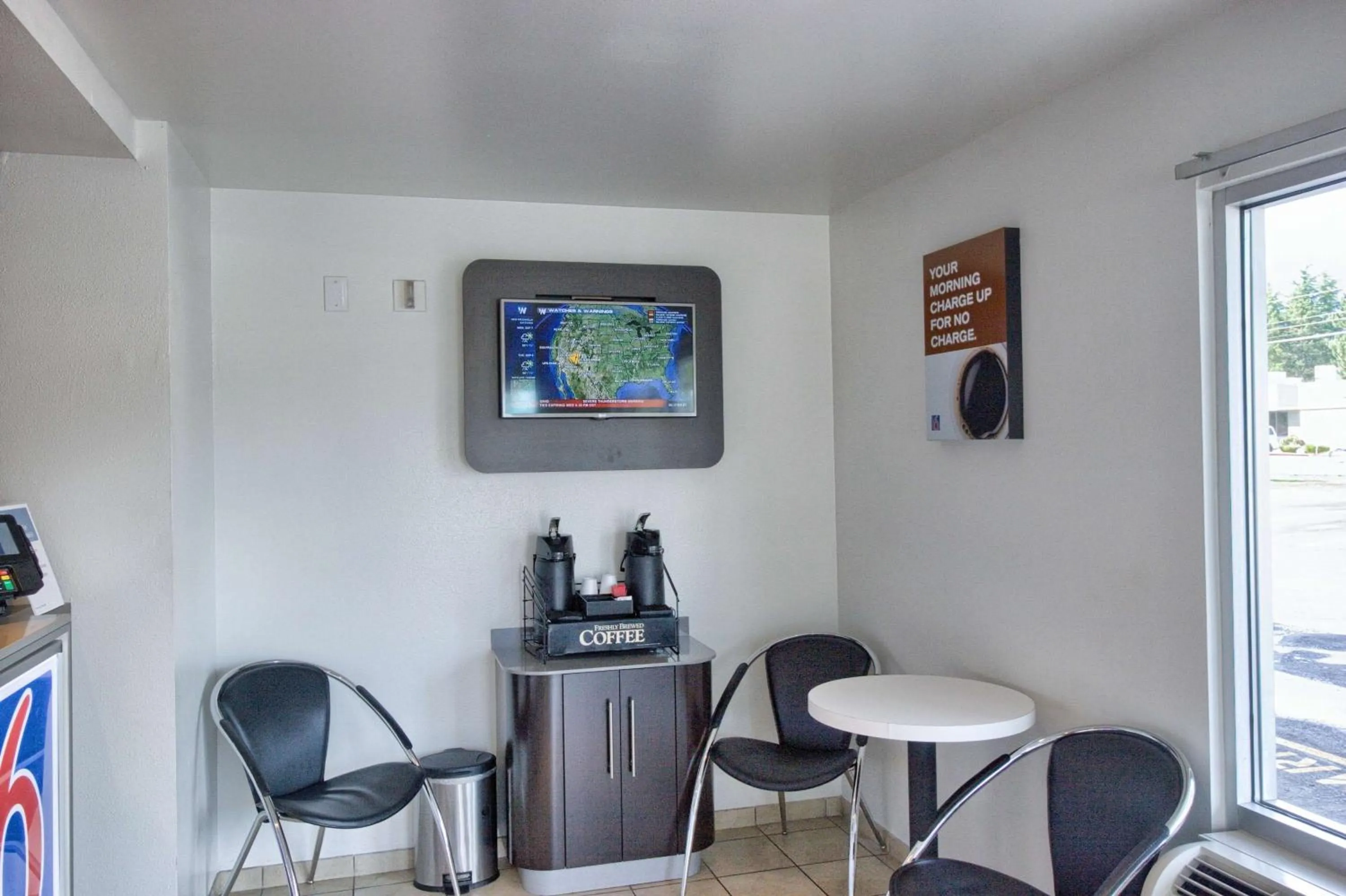 Communal lounge/ TV room in Motel 6-Everett, WA - North