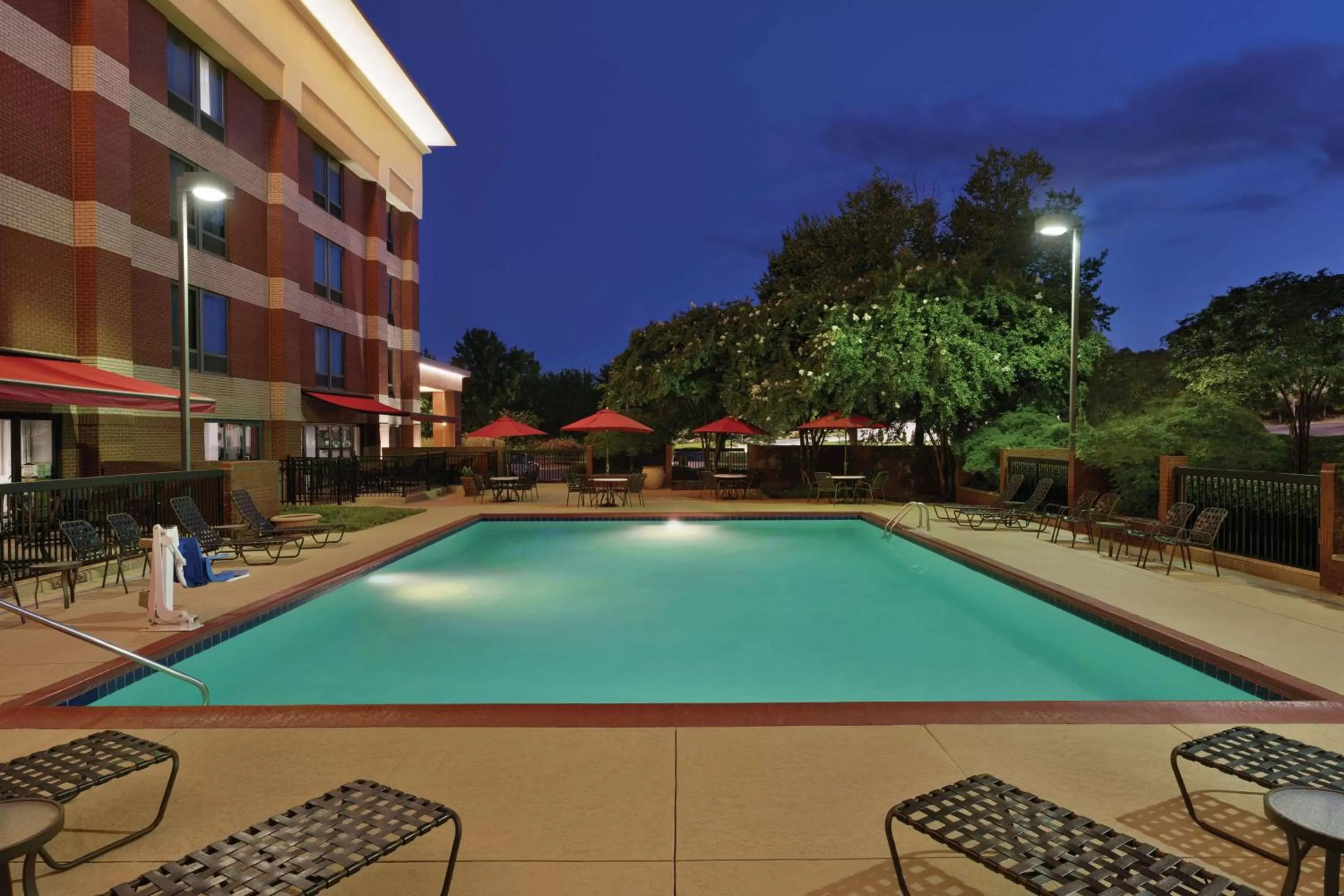 Pool view in Hampton Inn Atlanta-Stone Mountain