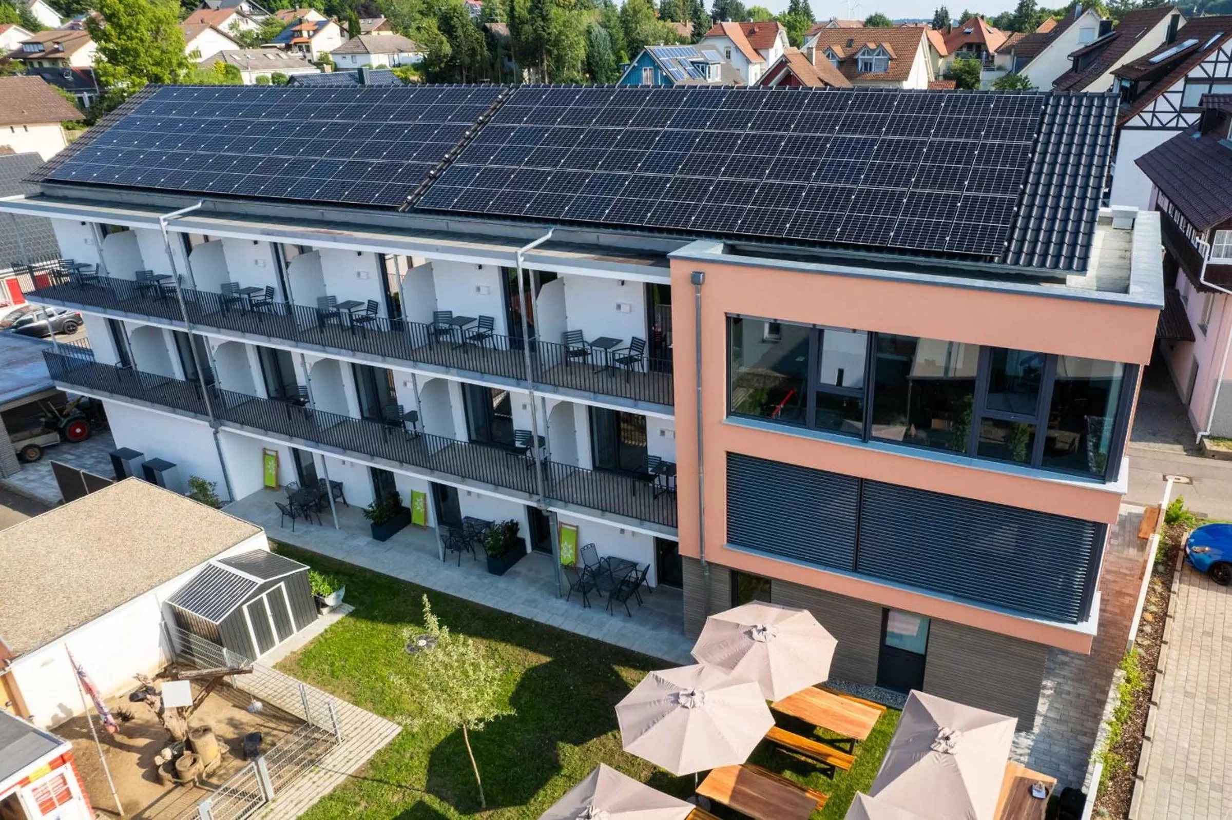 Garden, Bird's-eye View in Gasthof Hosbein