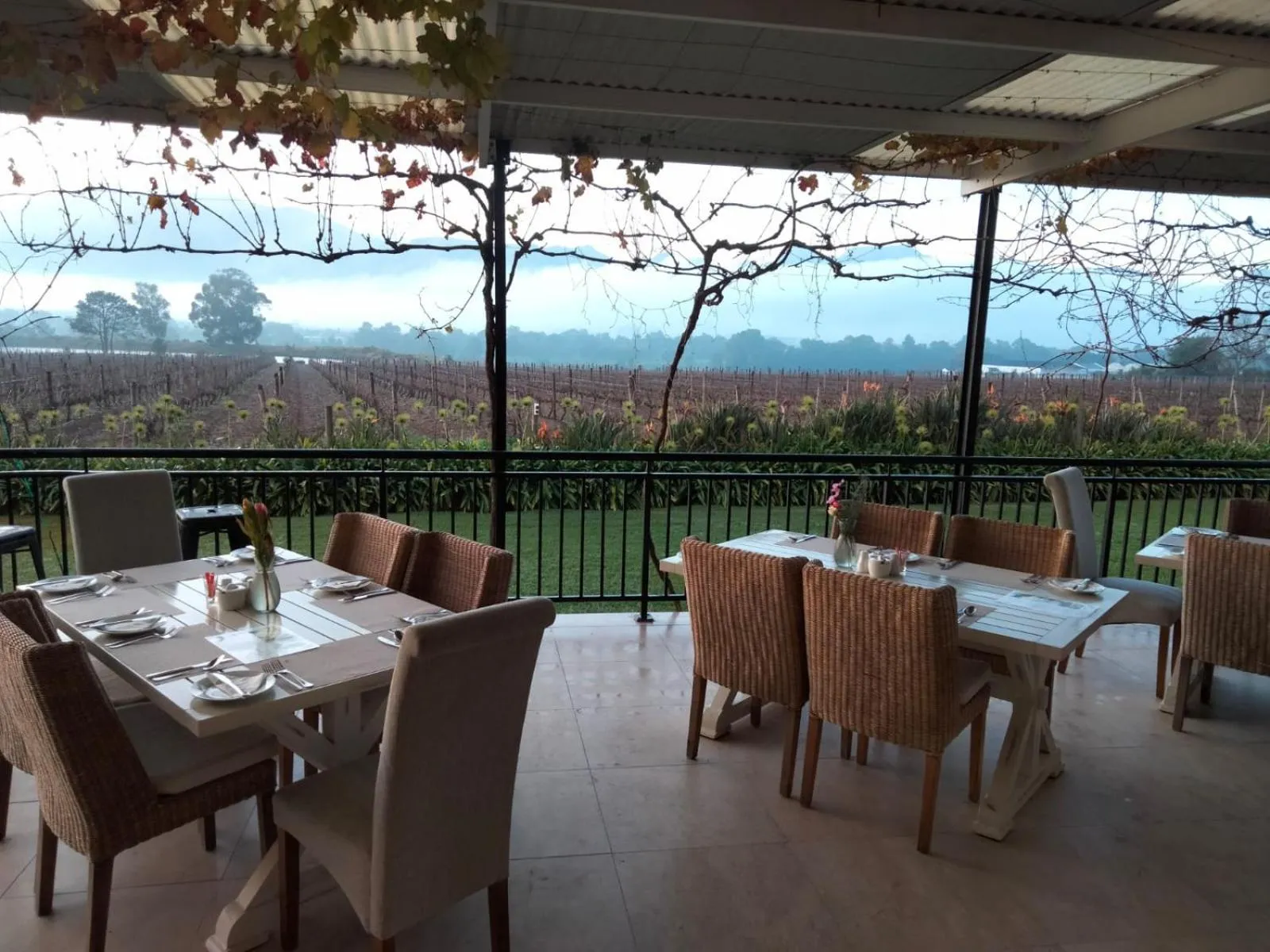 Patio in Cana Vineyard Guesthouse