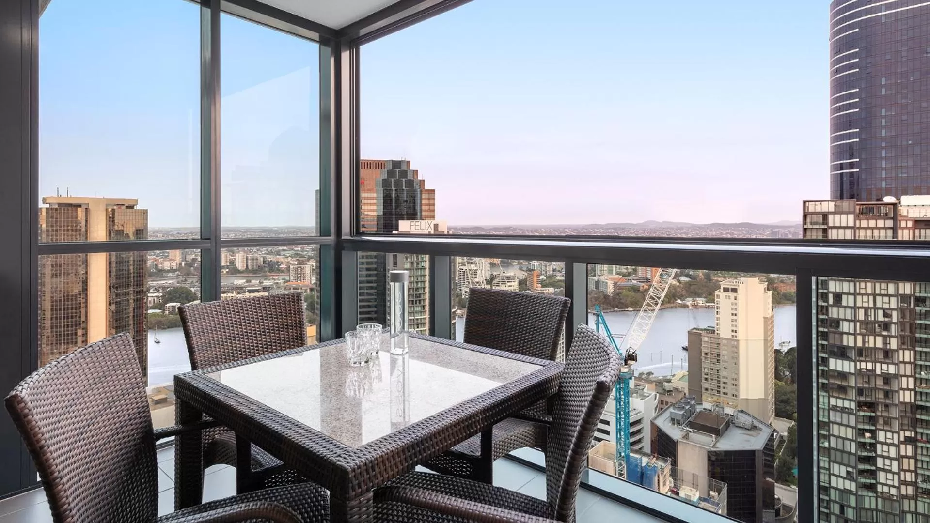 Balcony/Terrace in Oaks Brisbane on Charlotte Suites