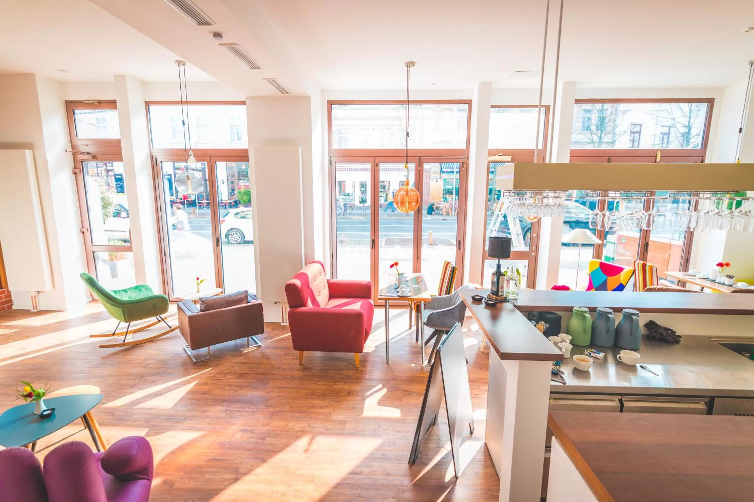 Lounge or bar in Hotel via City Leipzig Mitte