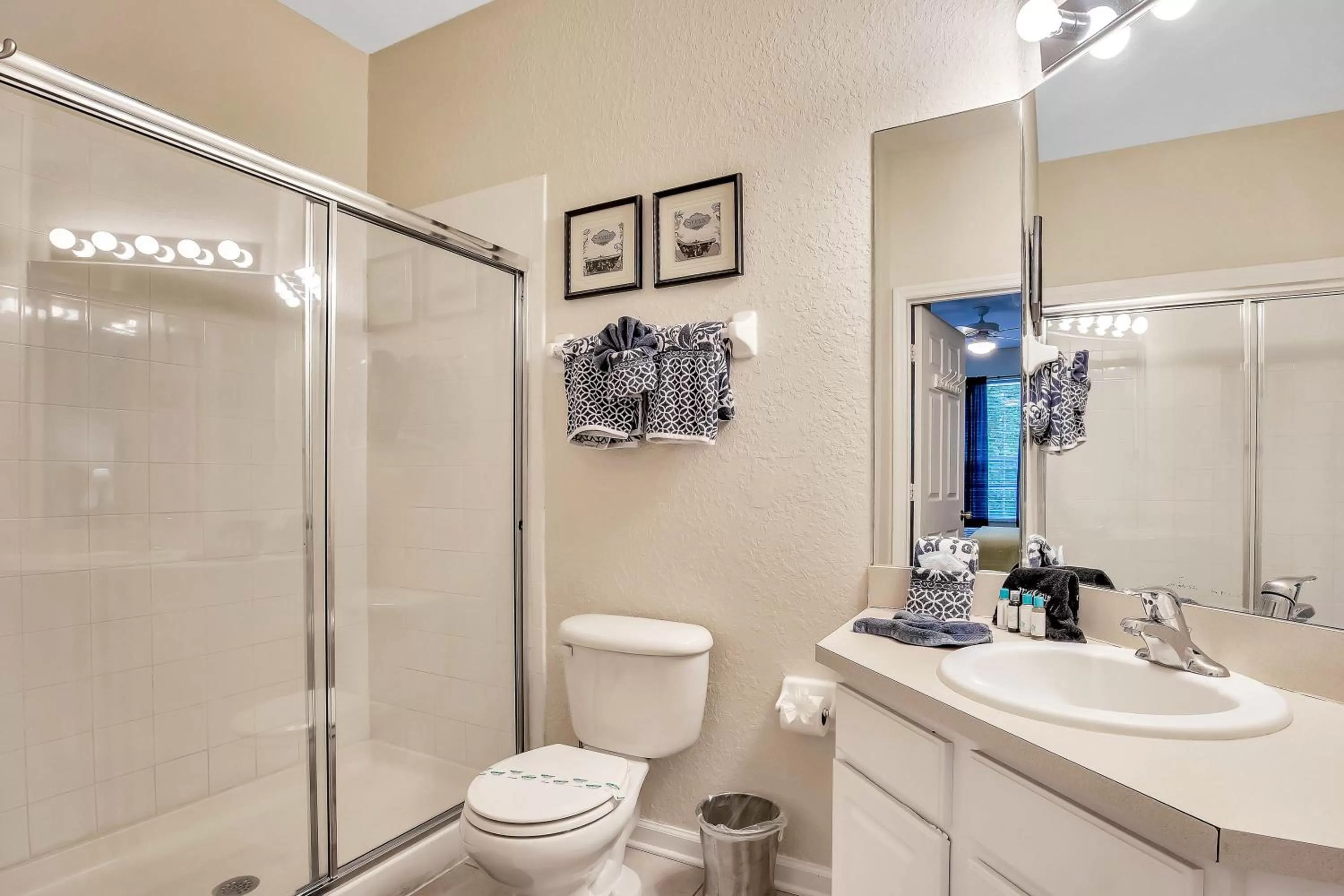 Bathroom in Magical Adventure Condo w Waterpark near Disney No Resort Fees