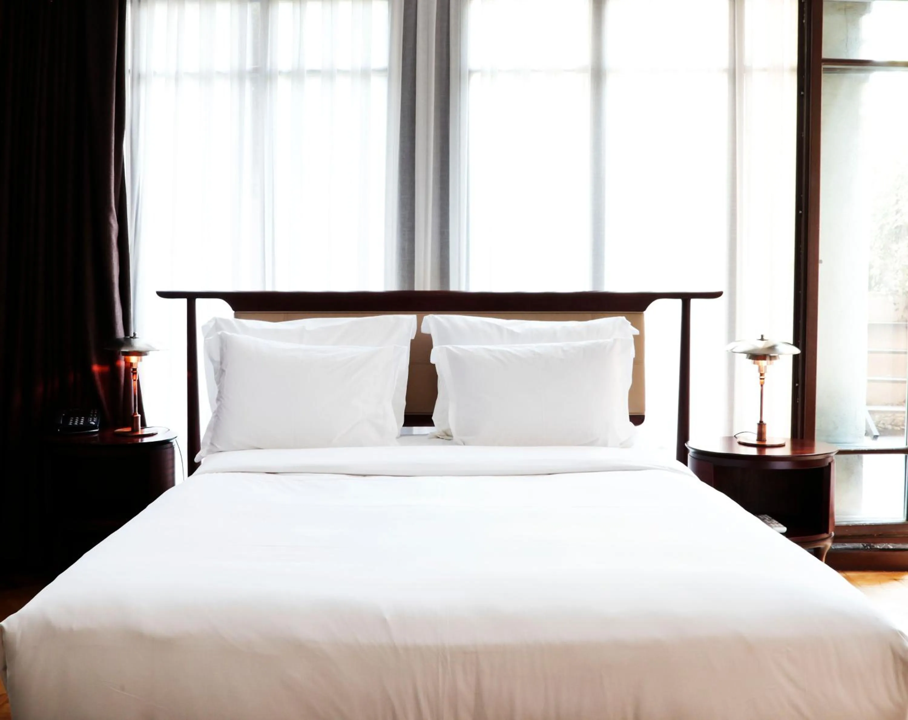 Bed in Georges Hotel Galata