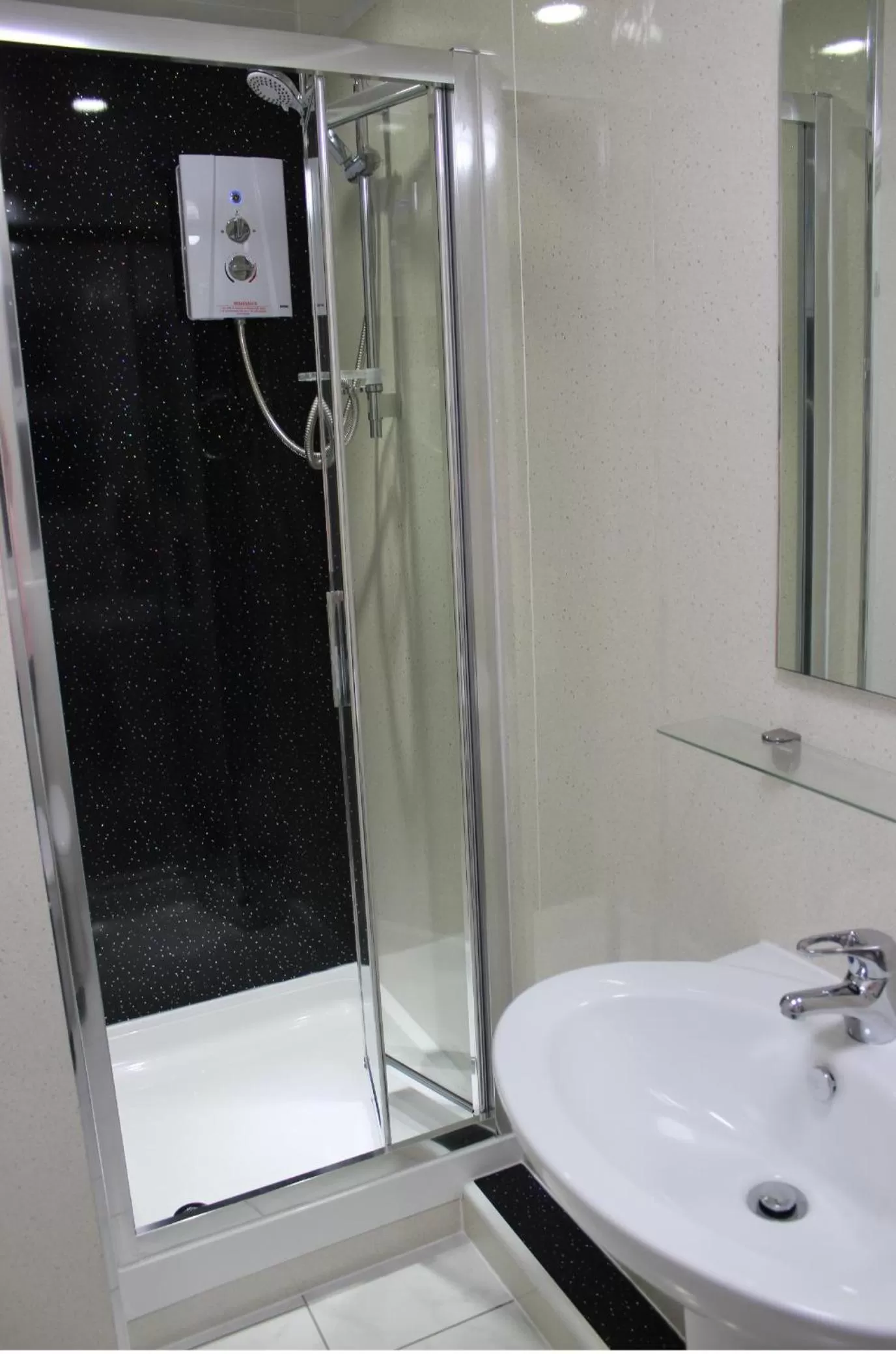 Shower in The Premier Lodge