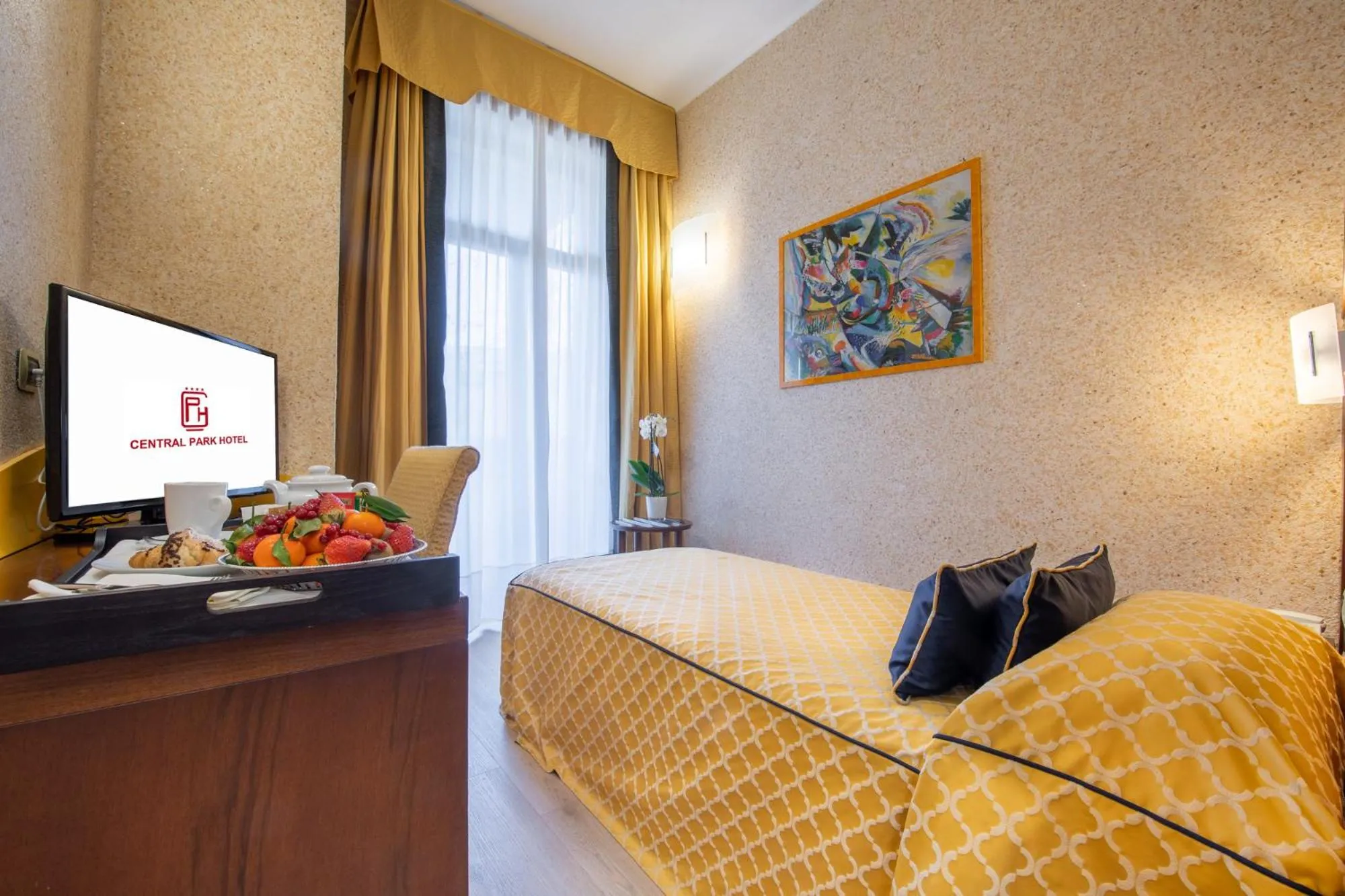 Bed in Central Park Hotel Modena