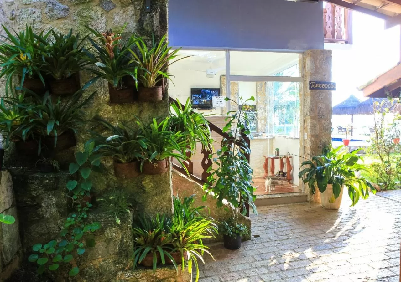 Lobby or reception in Pousada Recanto de Paraty