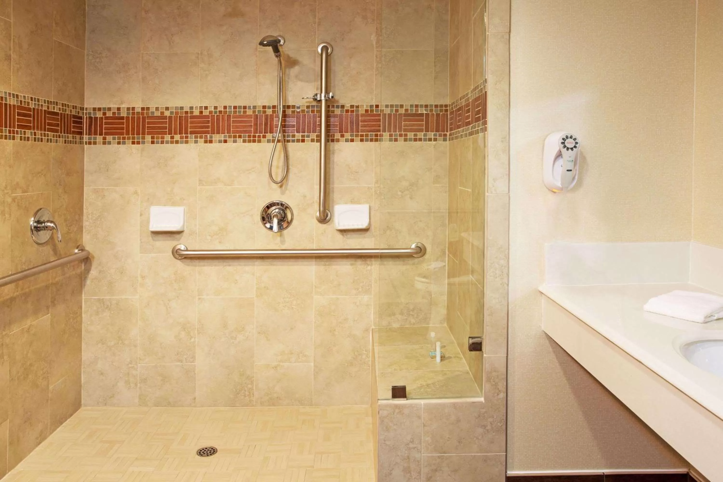 Bathroom in Travelodge by Wyndham Ocean Front