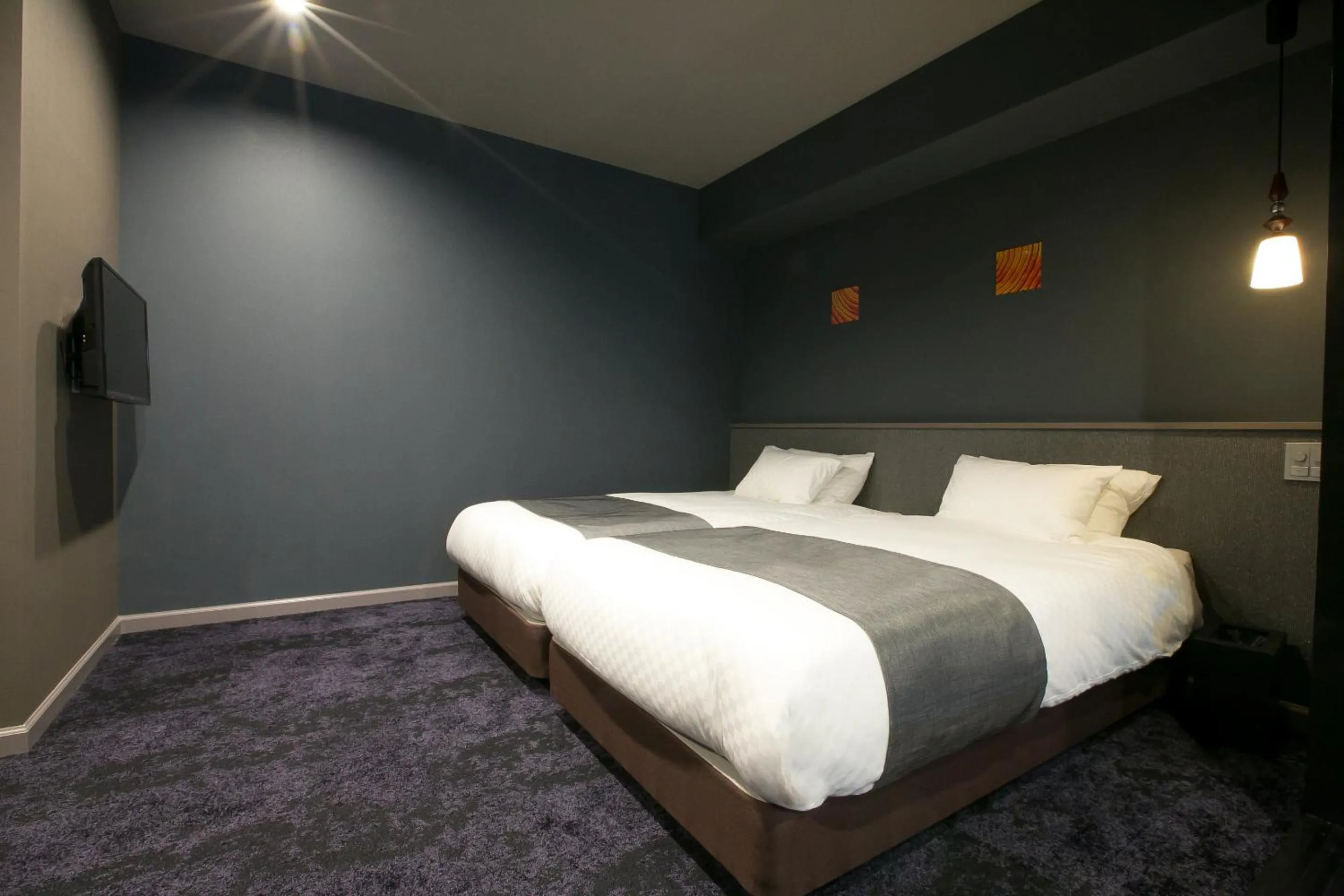 Bed in Hotel Banister Kyoto