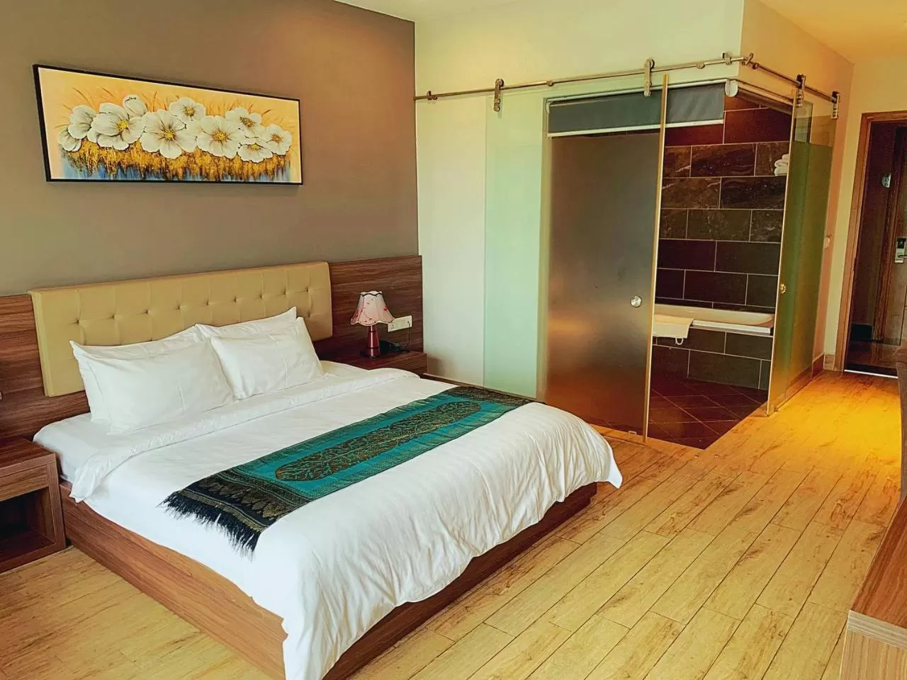 Bed in KEP BAY HOTEL & RESORT