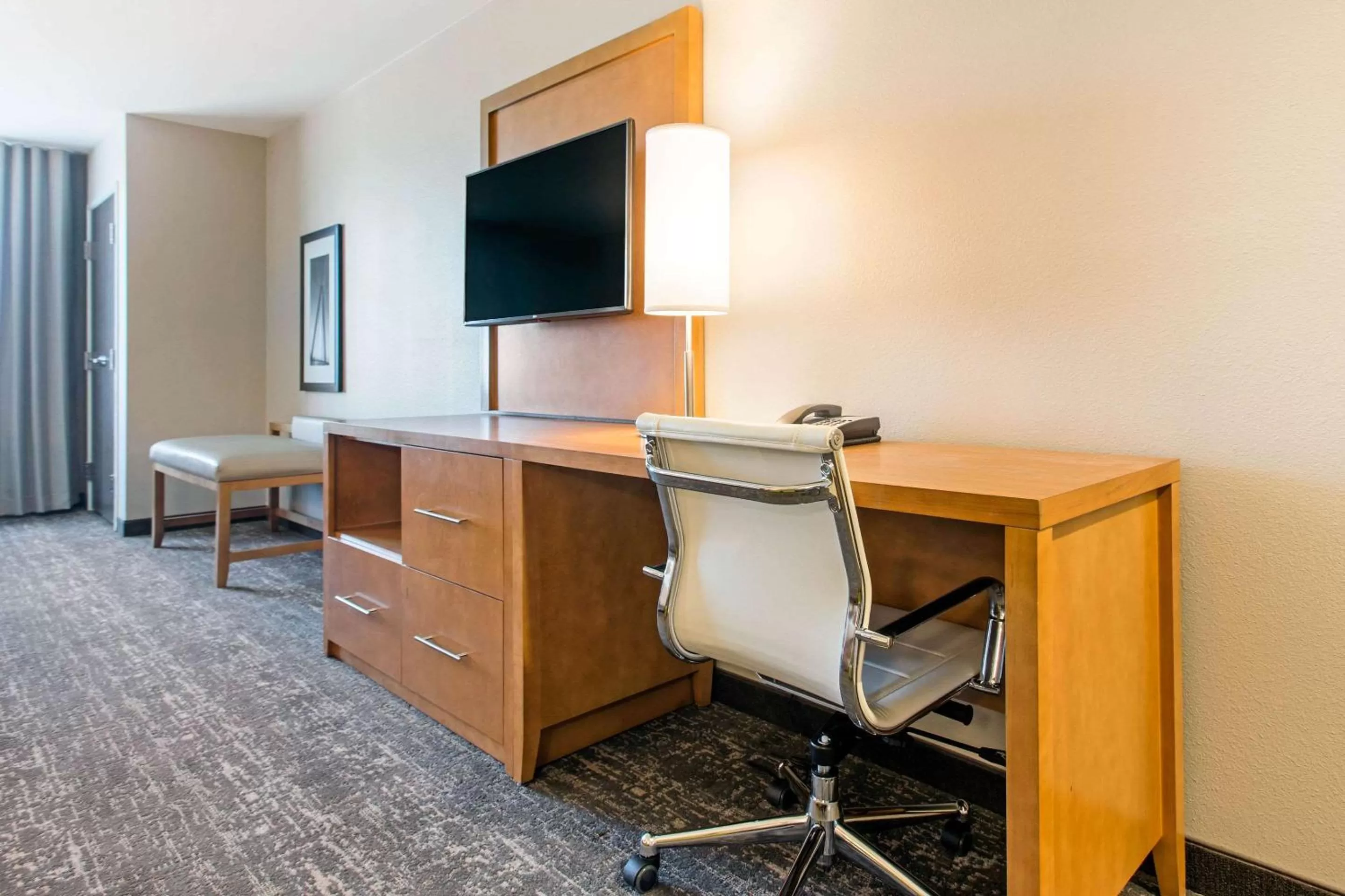 Photo of the whole room, TV/Entertainment Center in Comfort Suites North Charleston - Ashley Phosphate