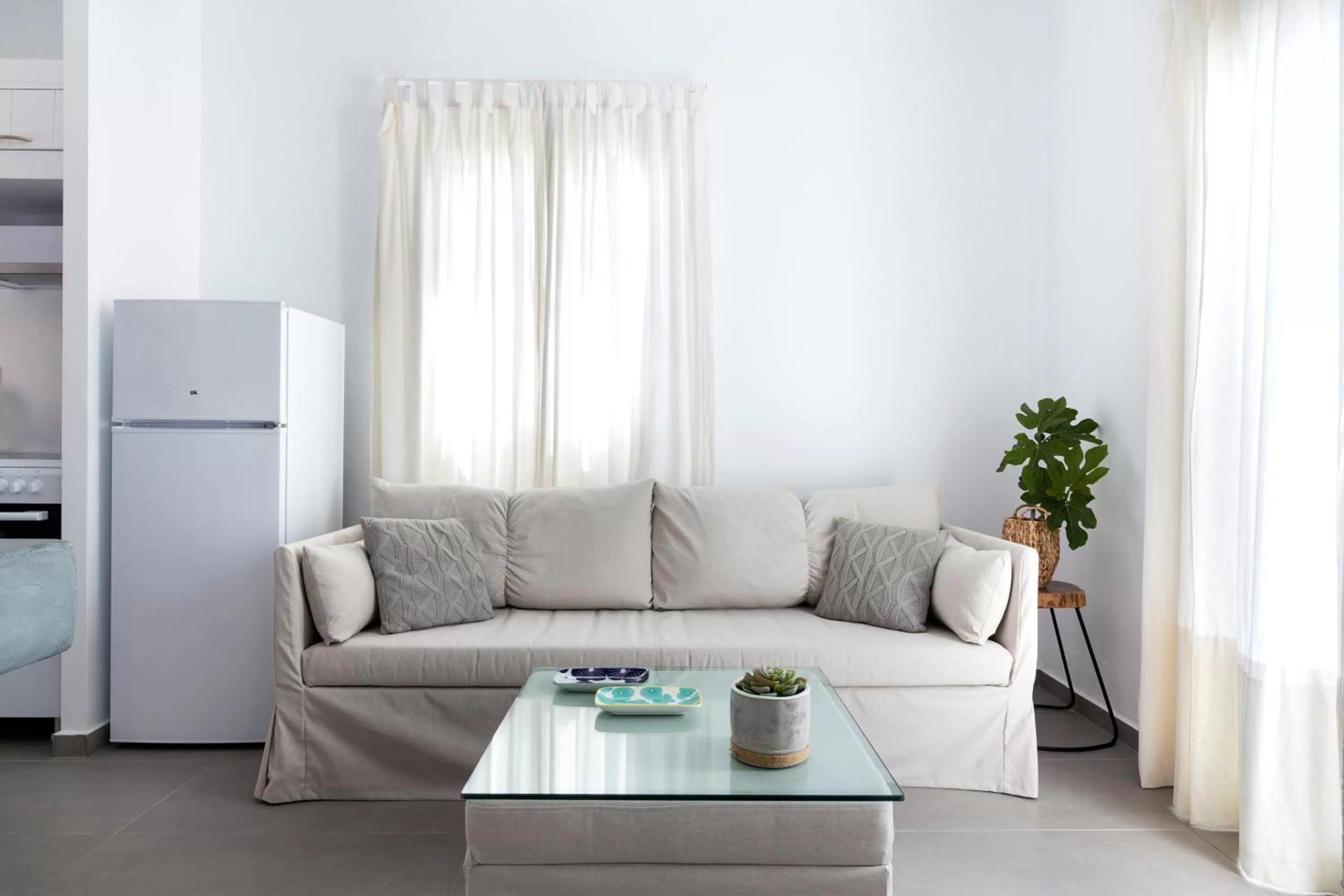 Living room in Amperian Mykonos Suites & Villas