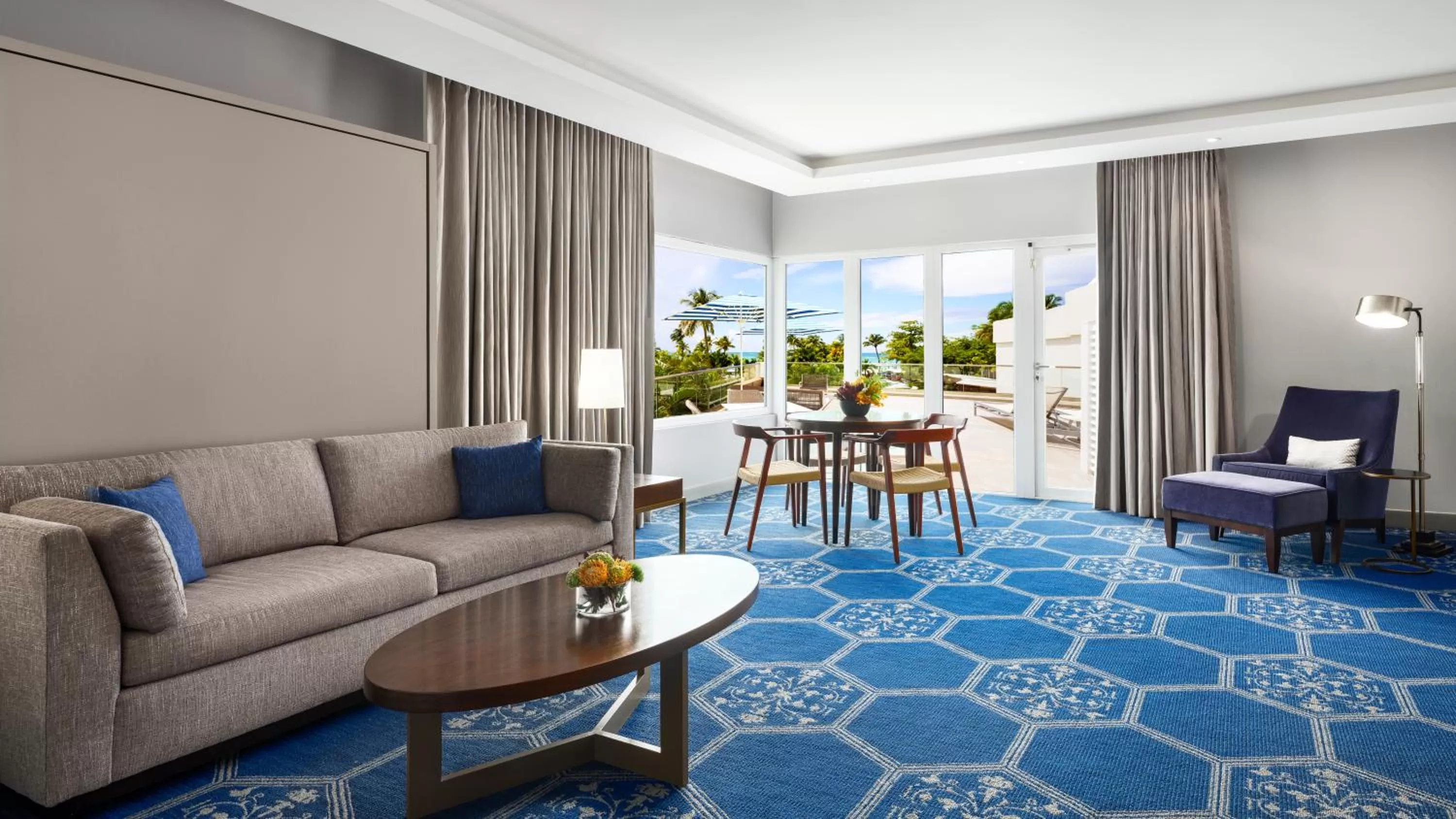 Seating area in Fairmont El San Juan Hotel