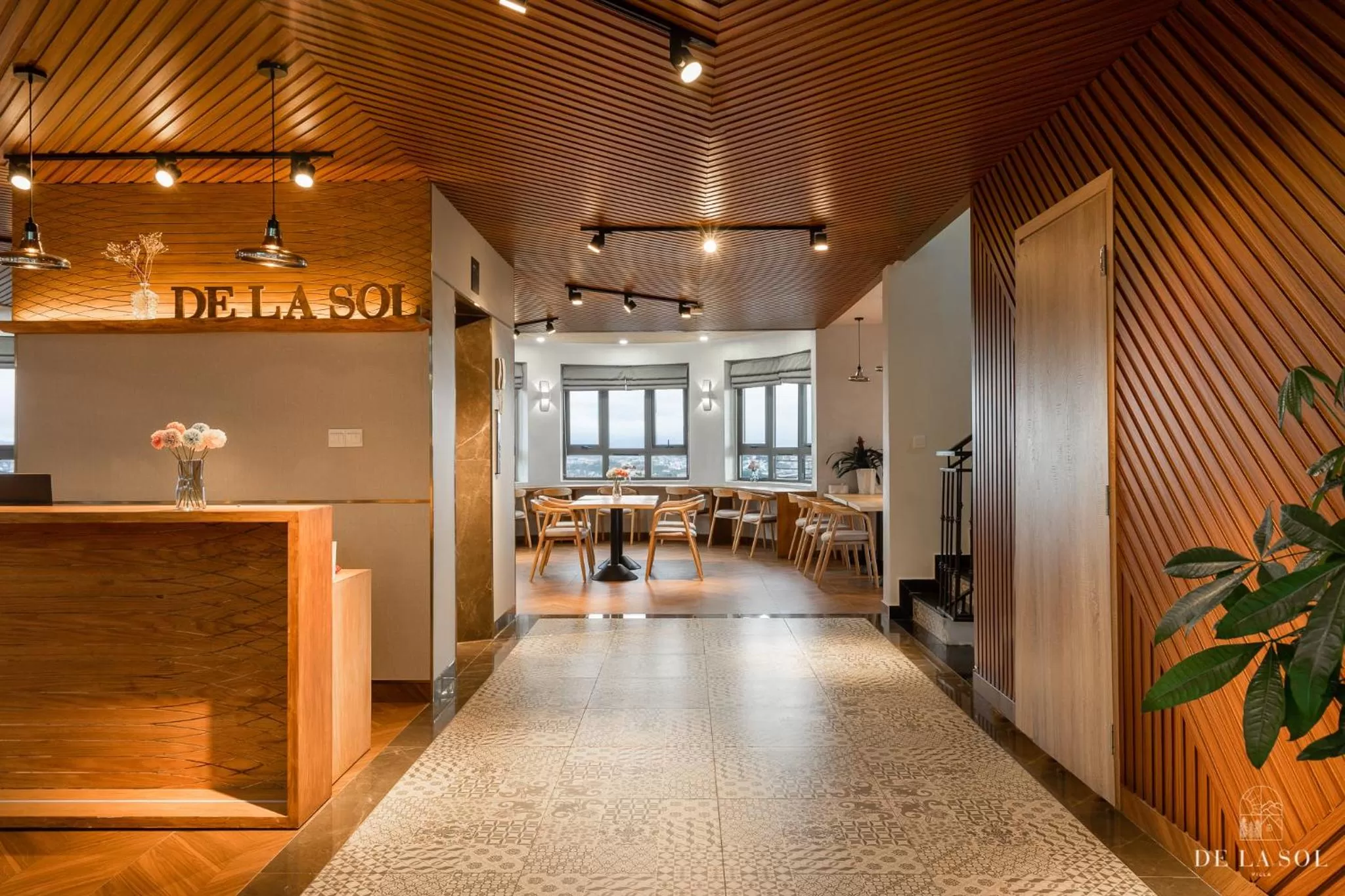 Lobby or reception in De La Sol Villa Dalat