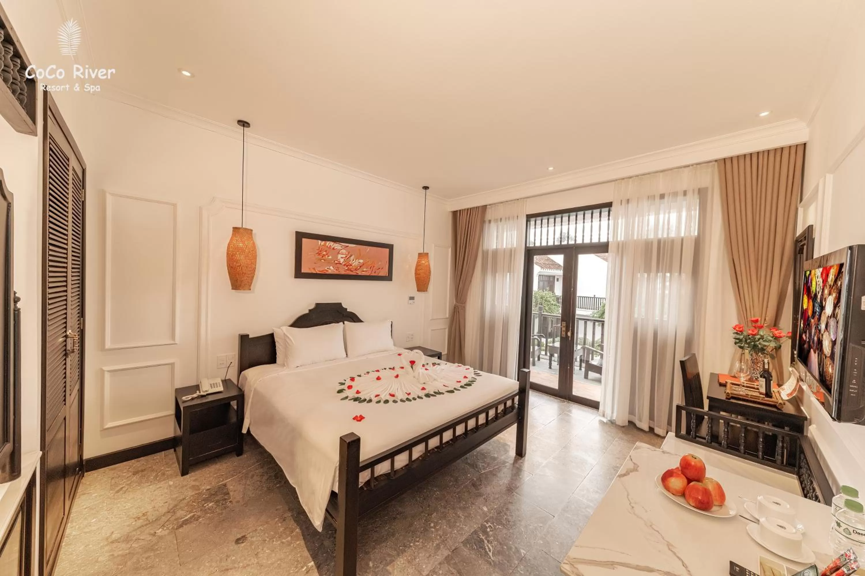 Photo of the whole room, Bed in Hoi An Coco River Resort & Spa