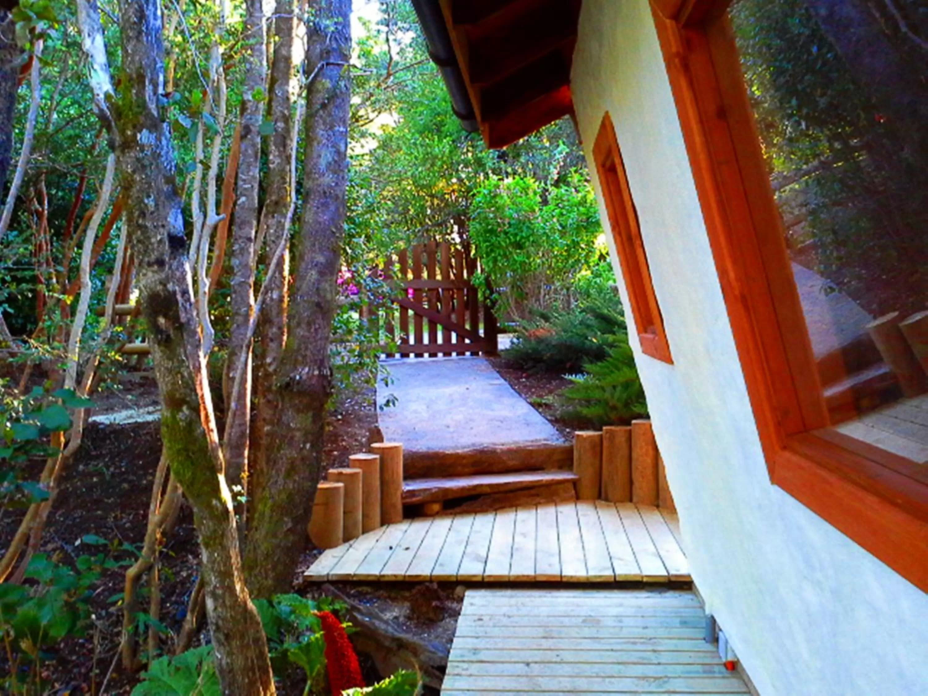 Facade/entrance in Hotel Salto del Carileufu